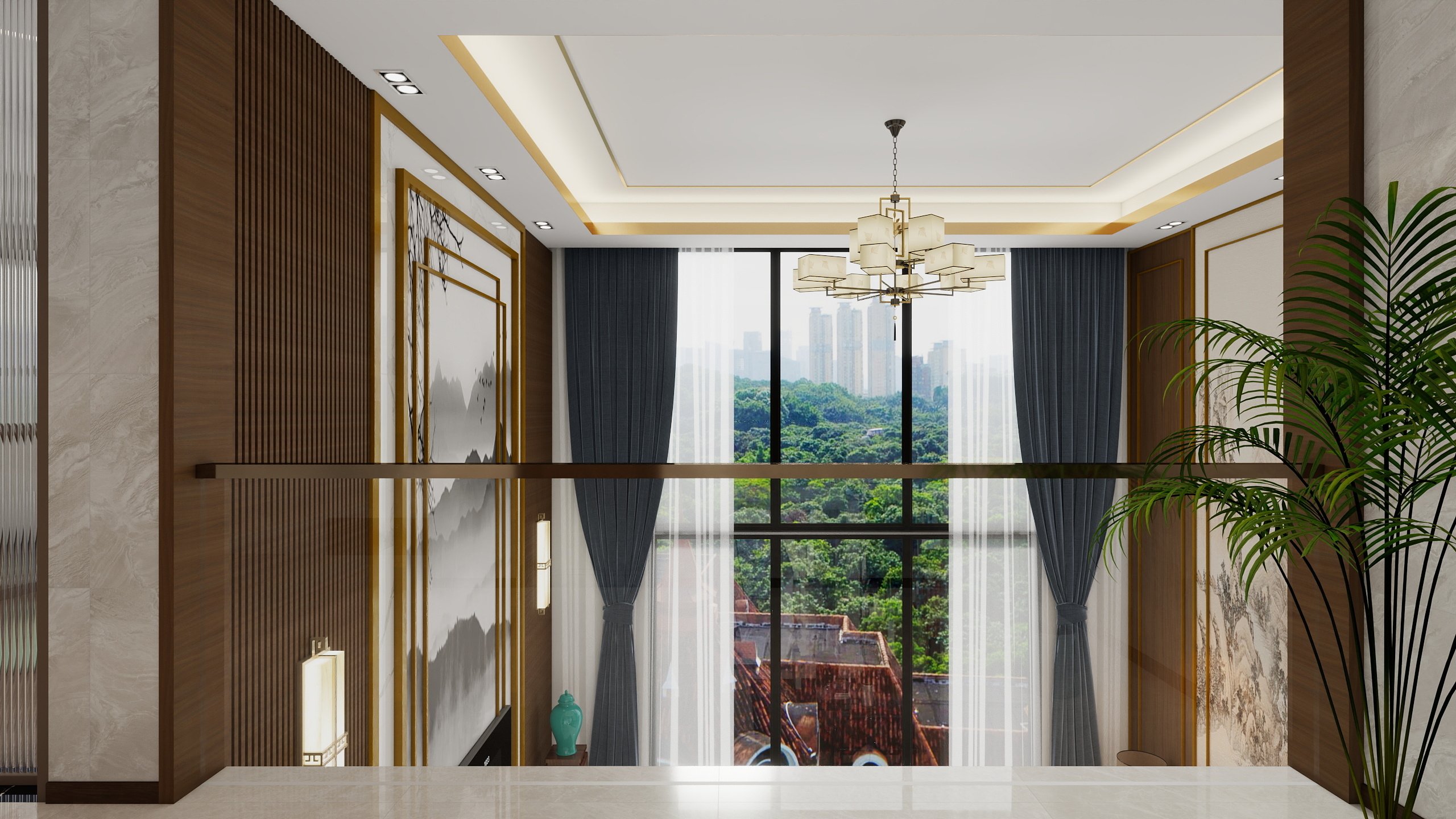 全屋定制设计321-142㎡2室装修效果图