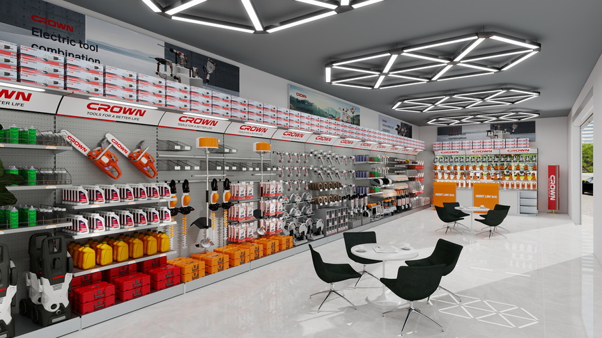 博象智库-品牌专卖角全球样板店装修效果图
