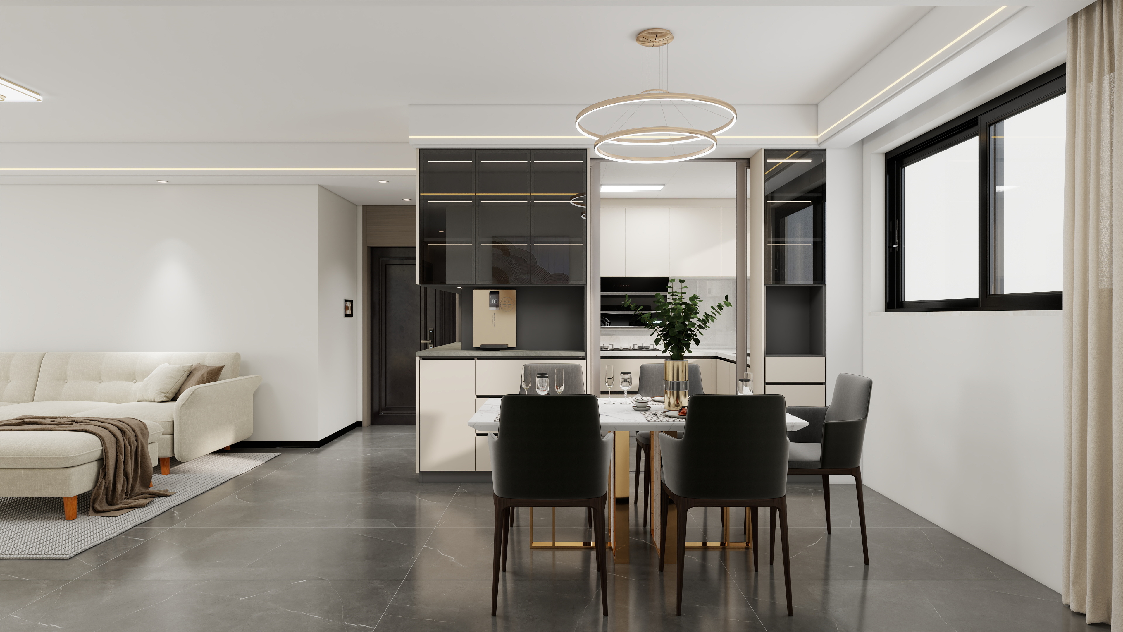 小胡设计-成韵府现代简约118㎡3室-装修设计方案