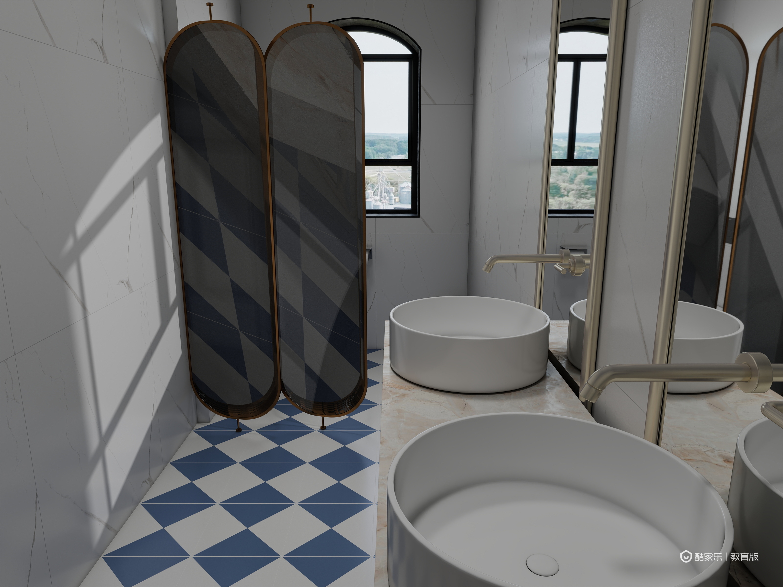 马程想-晨胧华庭住宅小区167㎡4室一层卫生间装修效果图第2张