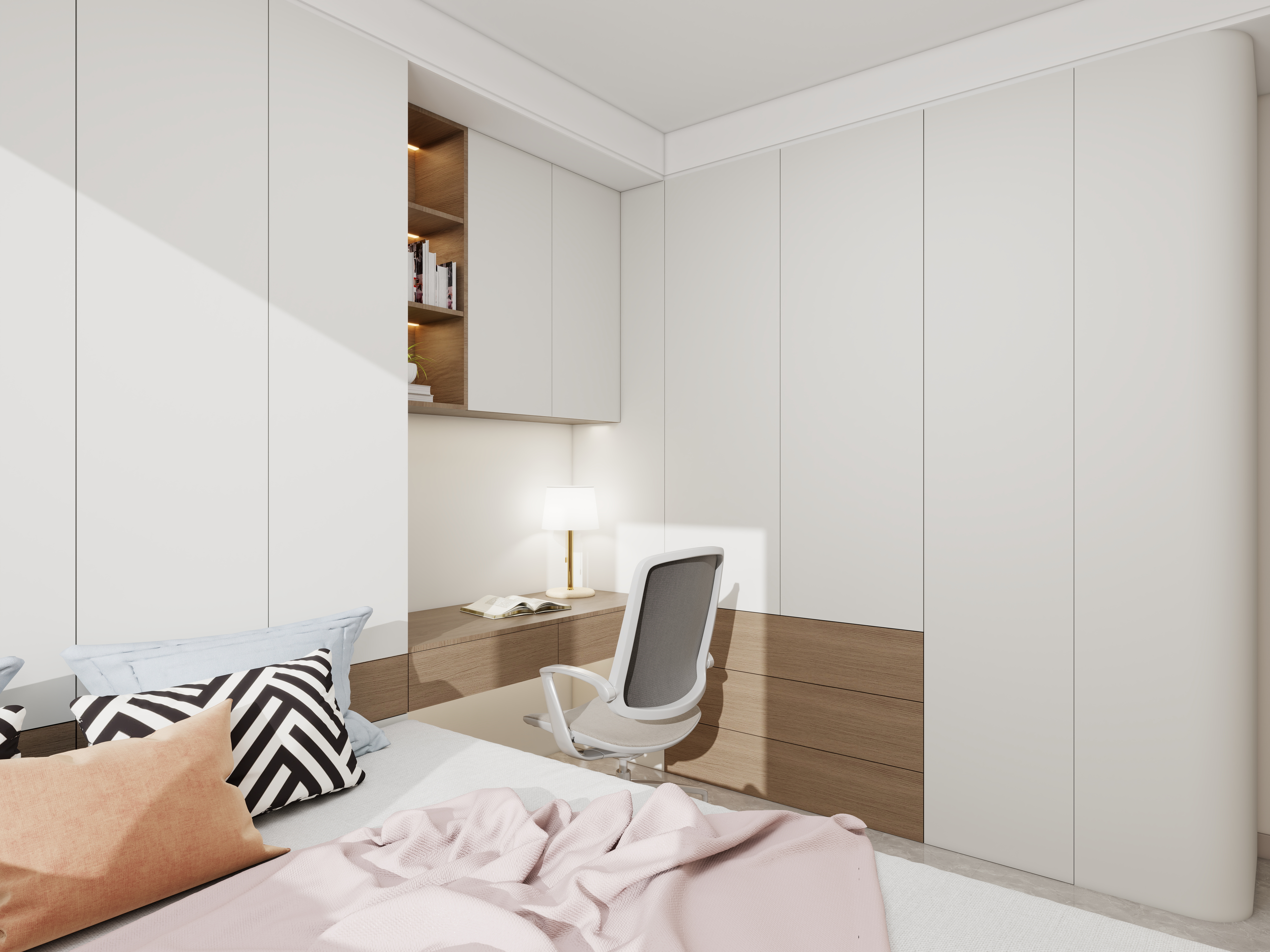 艺雅丽-98平现代简约装修效果图