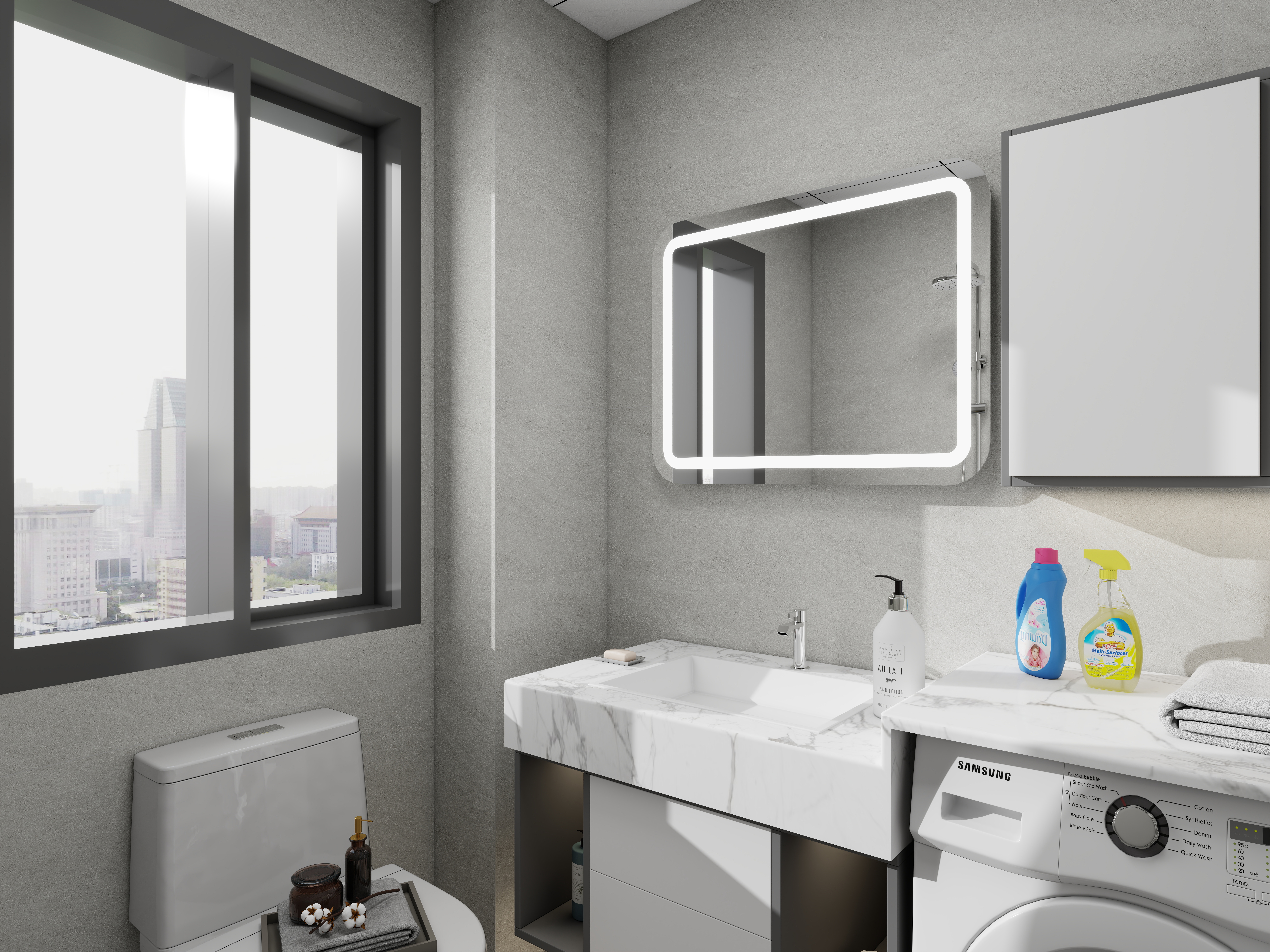 艺雅丽-98平现代简约装修效果图