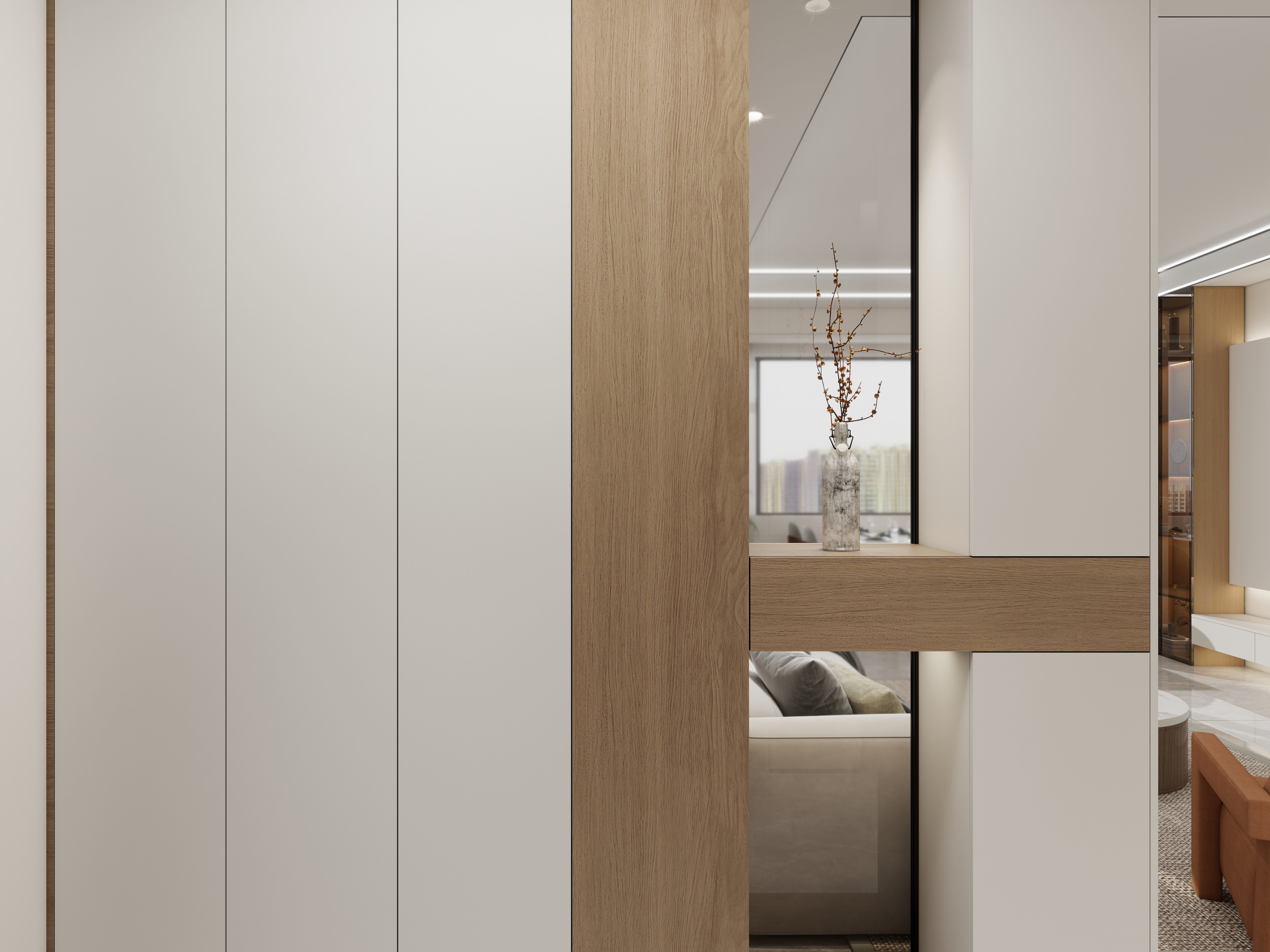 艺雅丽-98平现代简约装修效果图