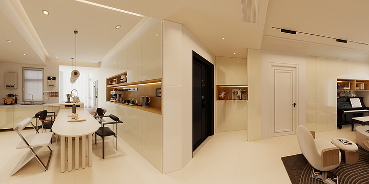 -VR全景图--2024奶油风-装修设计方案