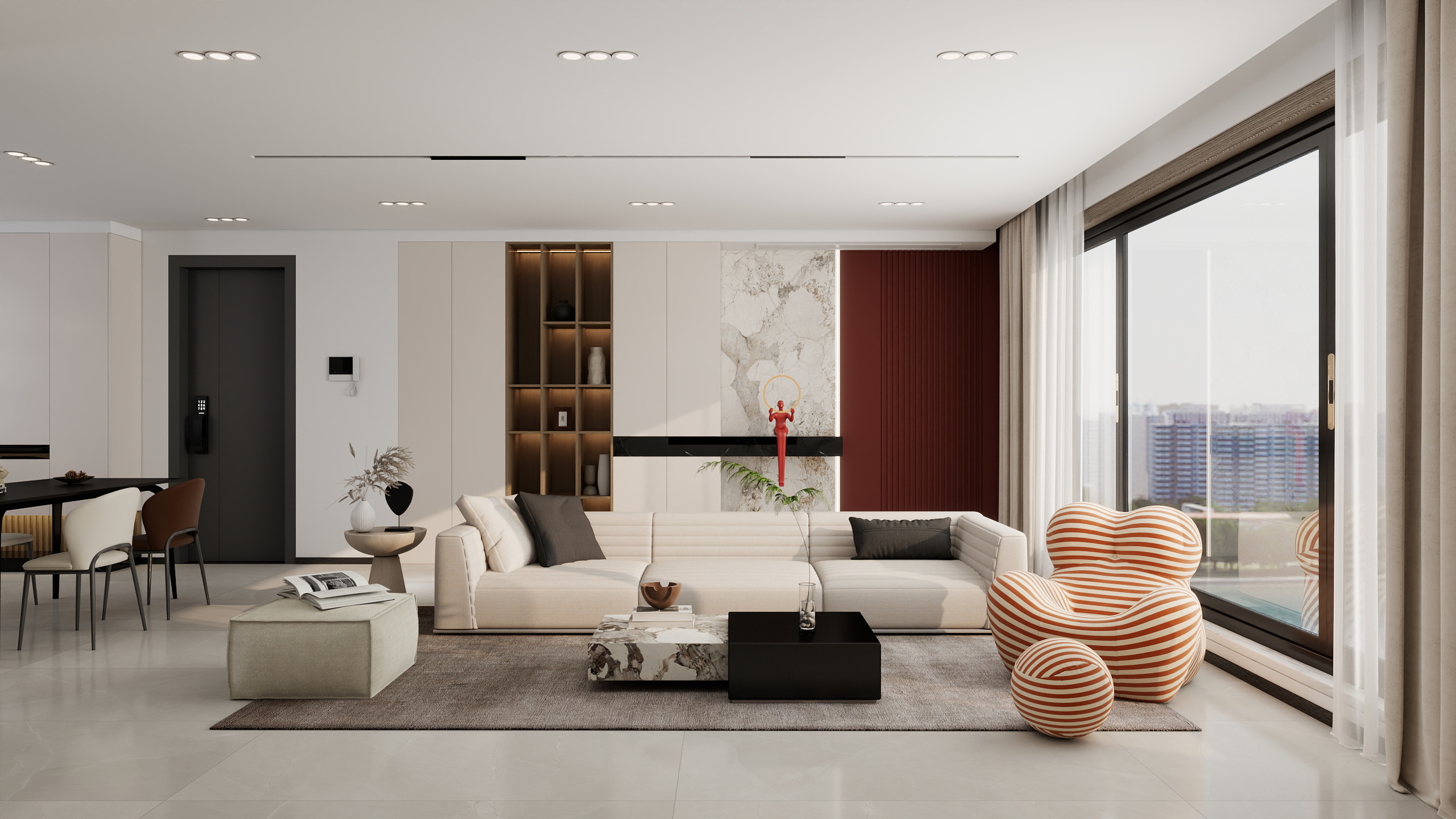 月亮神-室内设计-东方御晓106平装修效果图