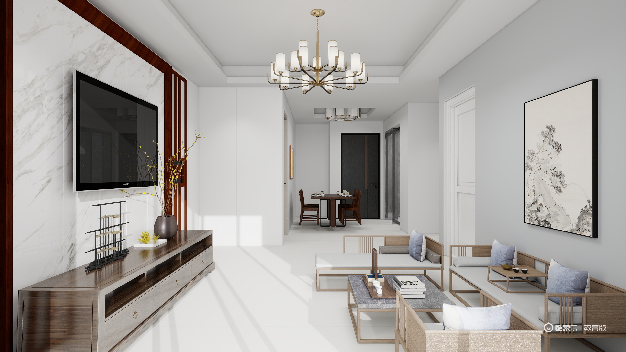 杜瑞昂-林语溪岸178㎡5室装修效果图