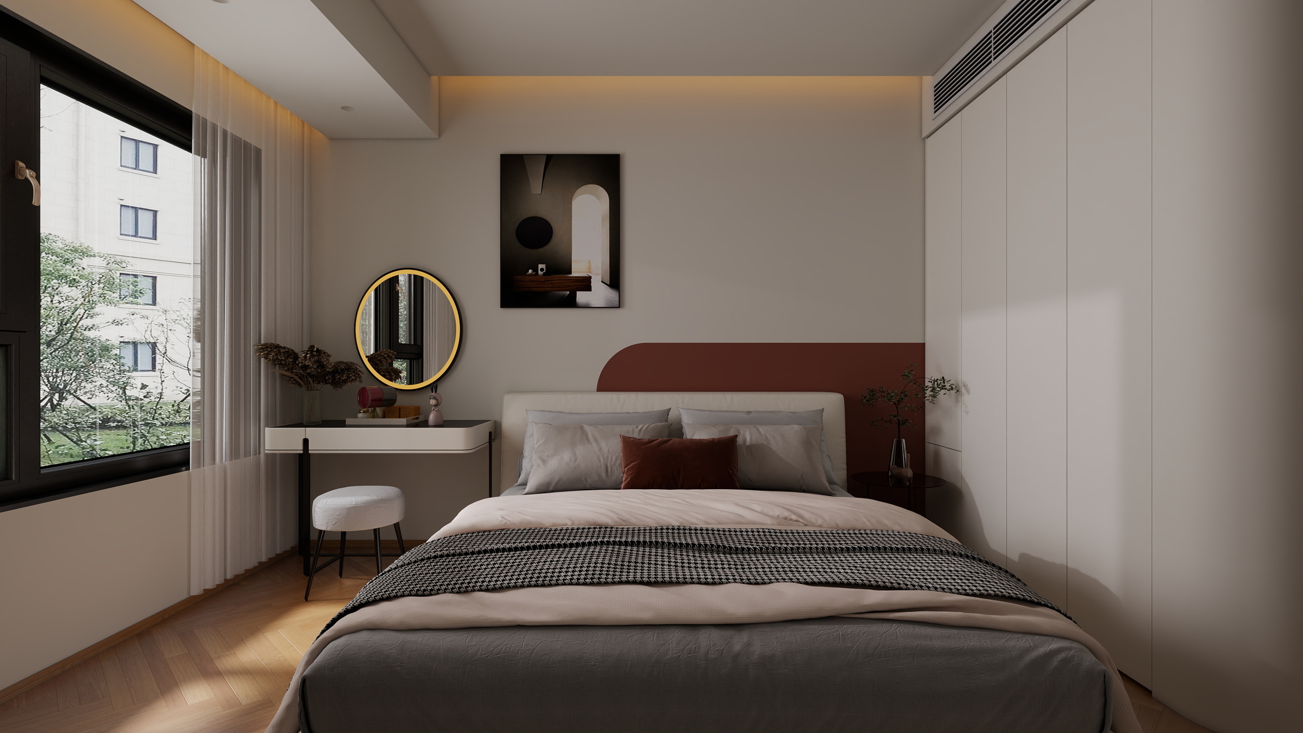 山芋Syu-重庆滨江星城主卧-装修设计方案