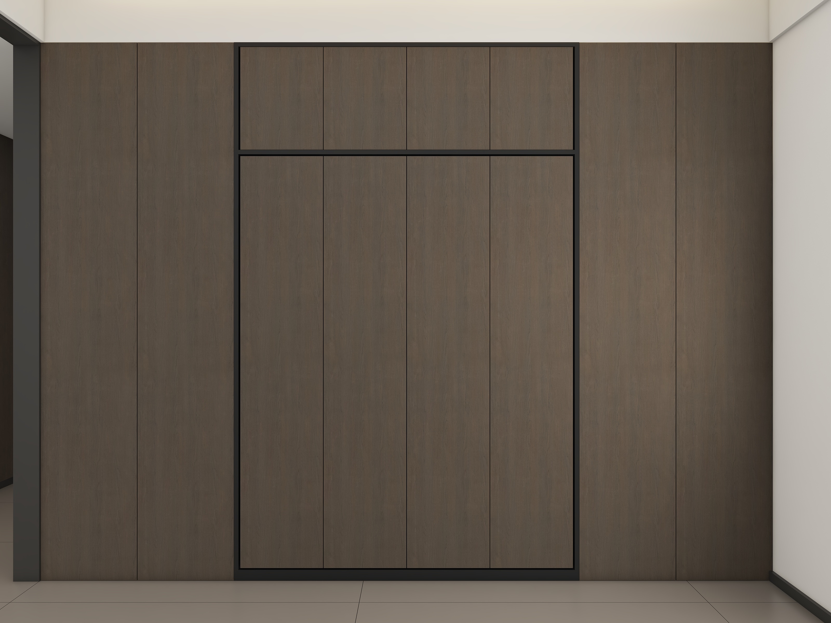 李青越-115平方意式三居室样板间装修效果图