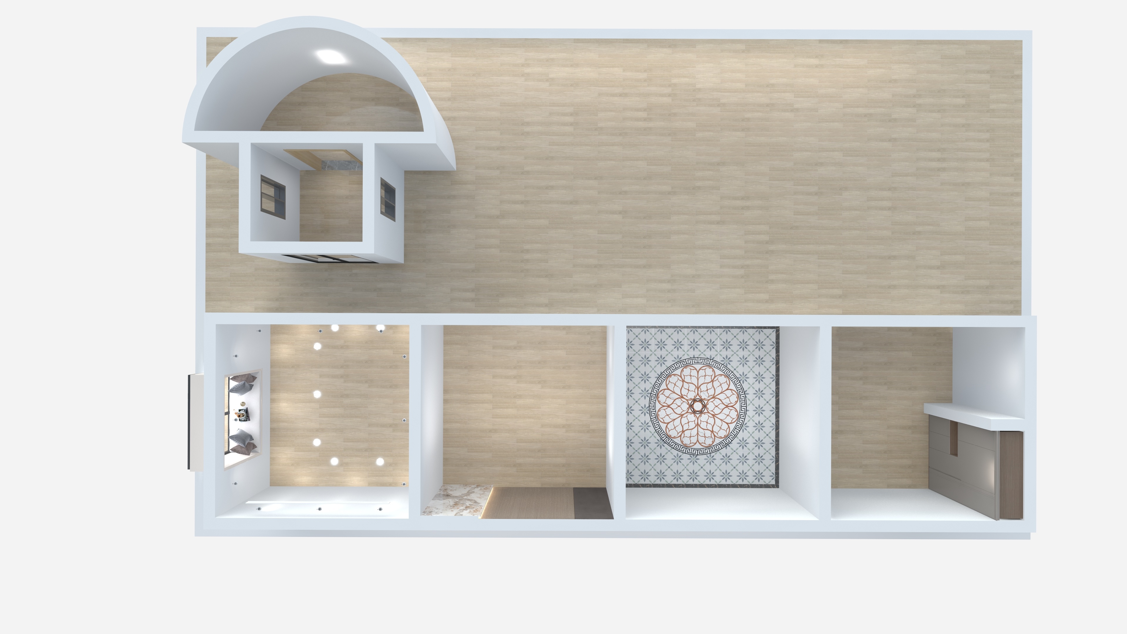 御庭整装-王俊-中级实操考核户型-装修设计方案