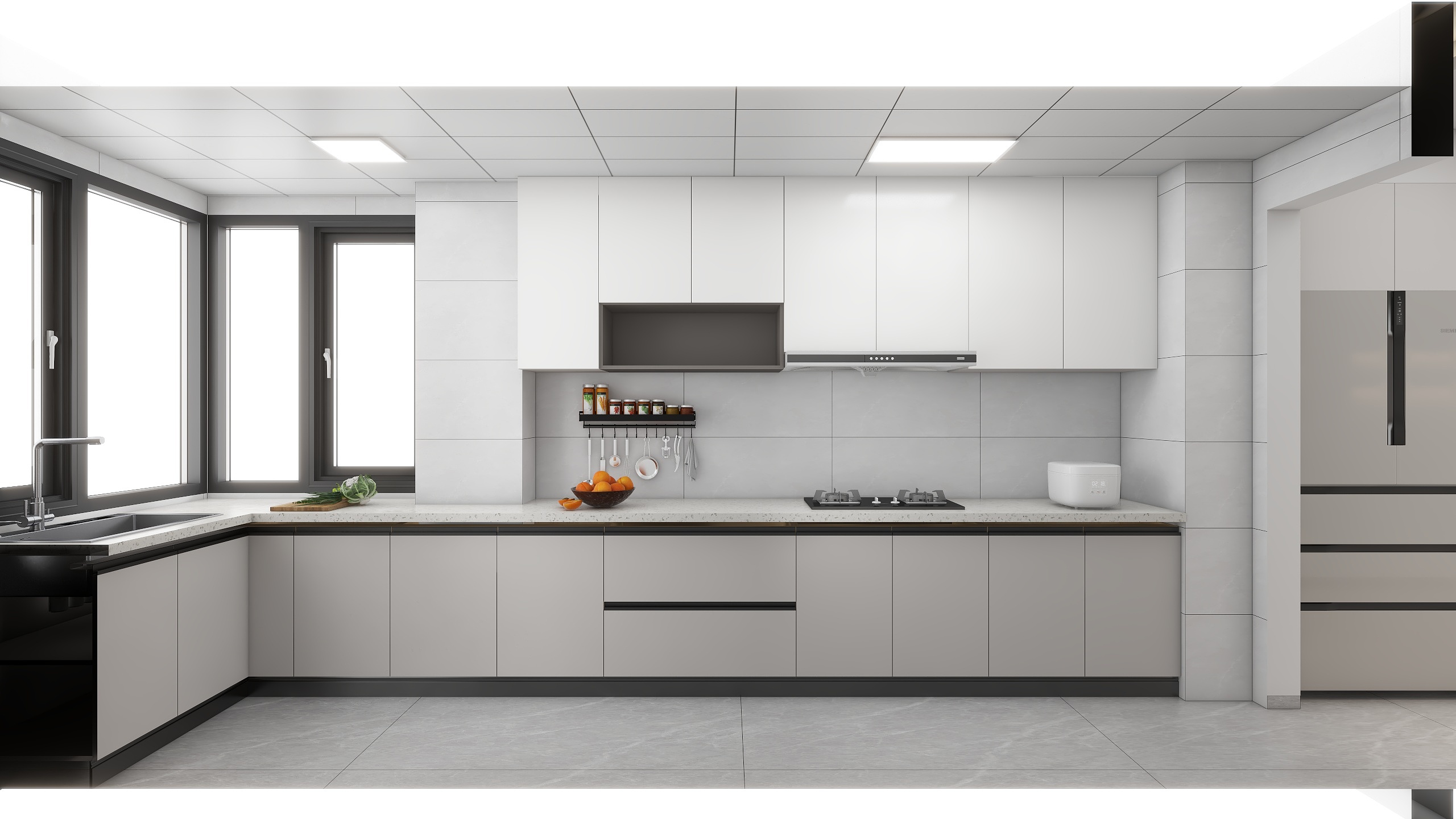 李道福-137㎡黑白灰大平层装修效果图