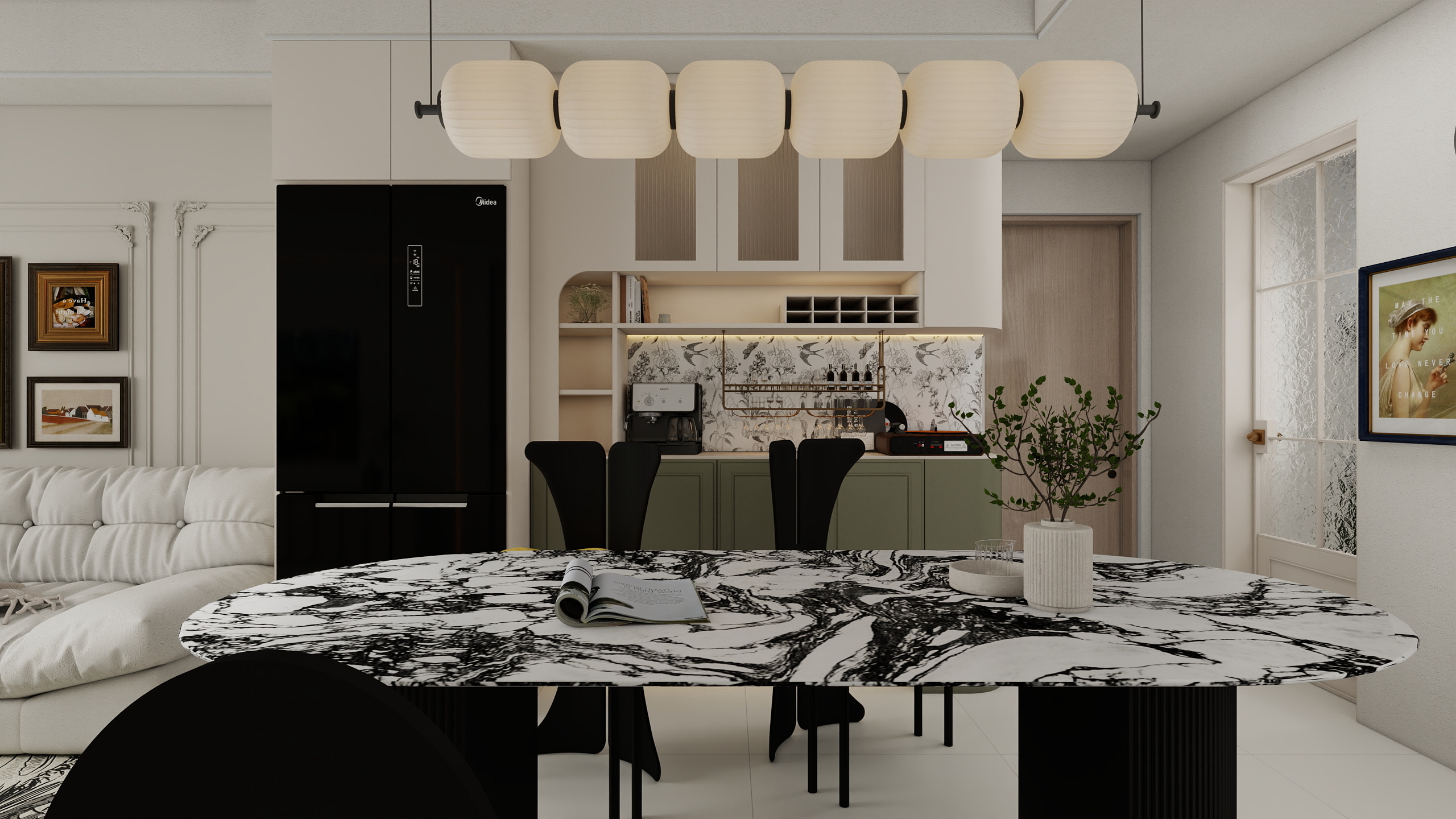 效果图只供参考实际效果以现场为准-商丘绿地城六区94㎡3室-装修设计方案