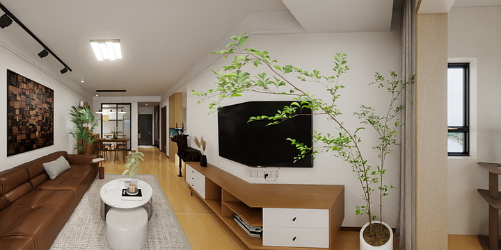 知百设计L-中海原山效果图-装修设计方案