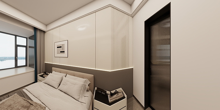 笑问粥可温-嘉祥 林溪郡13-7深色系列-装修设计方案