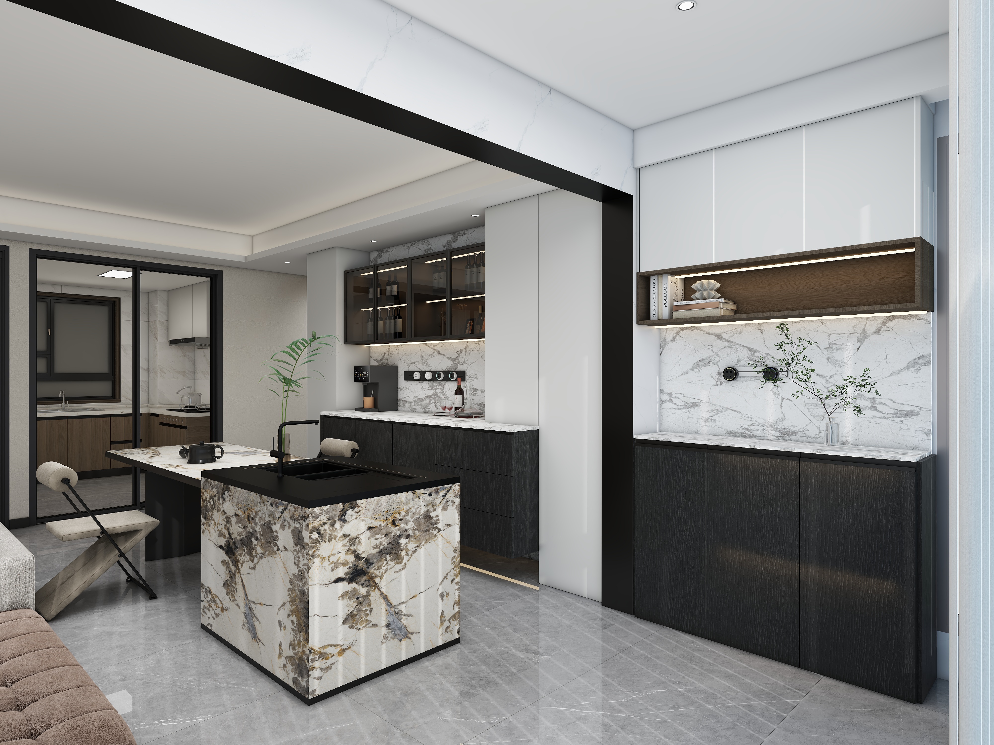 设计师-容容-国贤府 意式效果图-装修设计方案