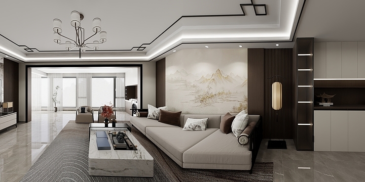 云南众恒装饰-紫堂府中式装修-装修设计方案