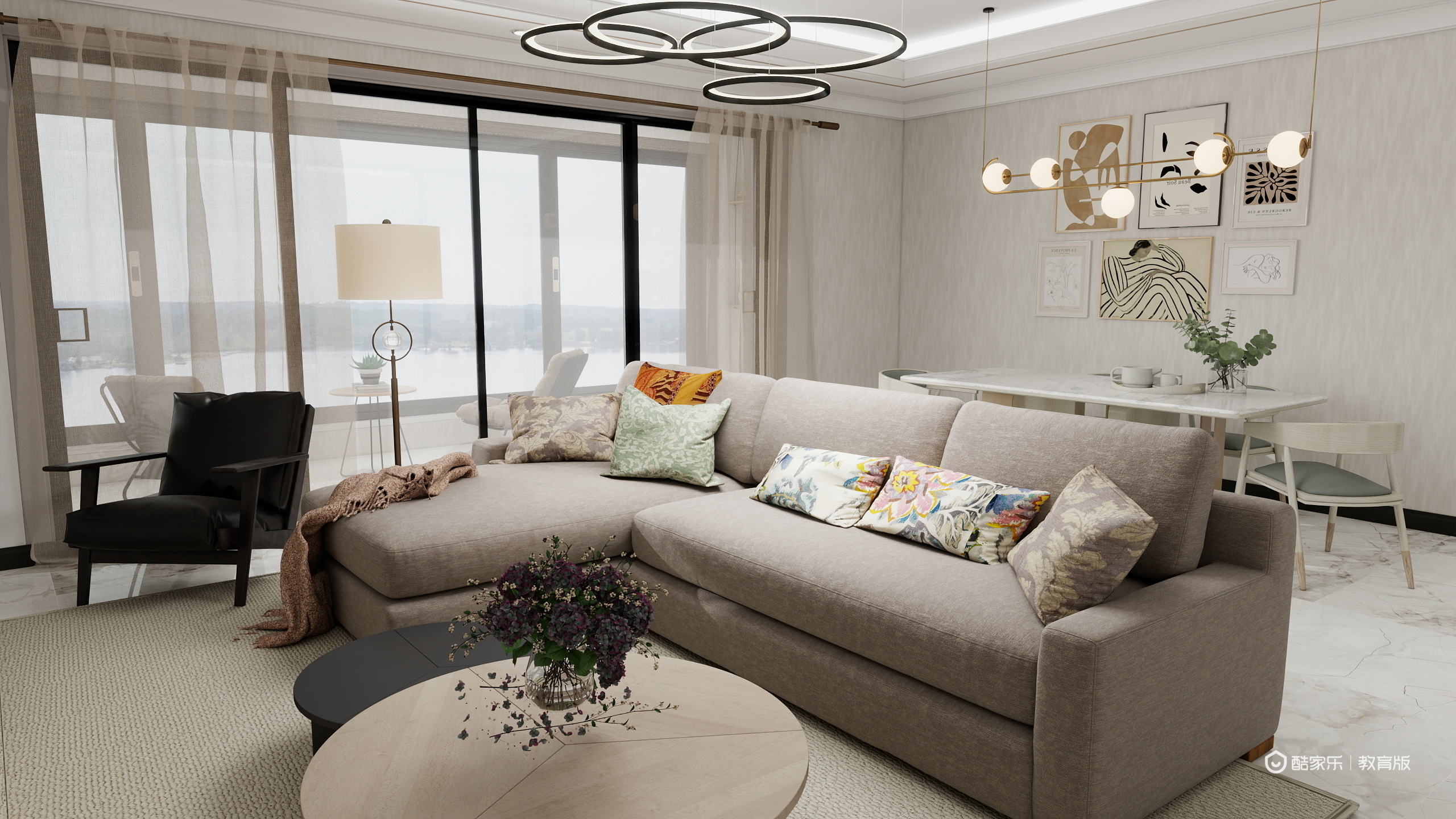 刘硕晨-建业春天里161㎡4室装修效果图