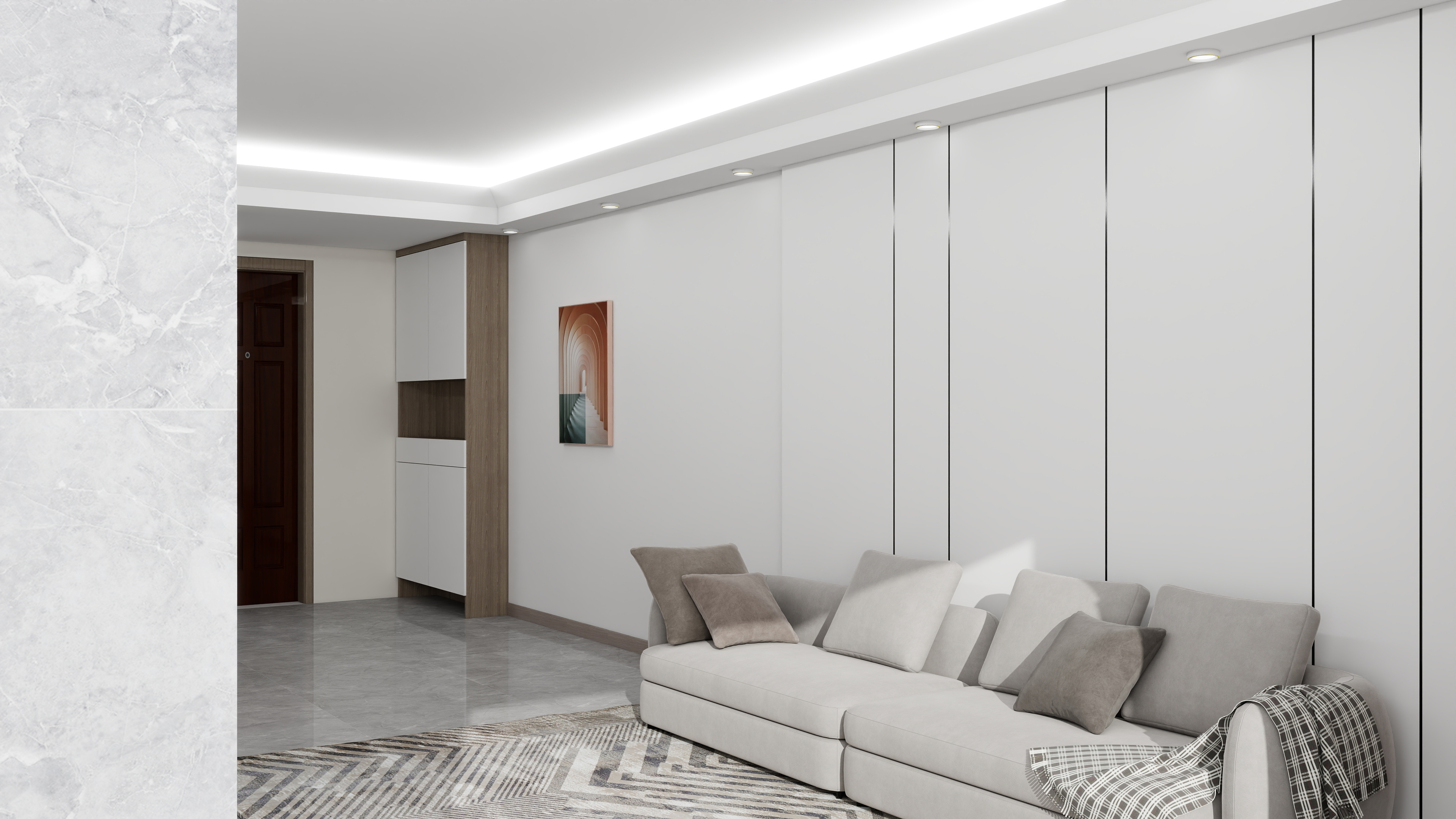 乄.QQgX-110㎡3室装修效果图