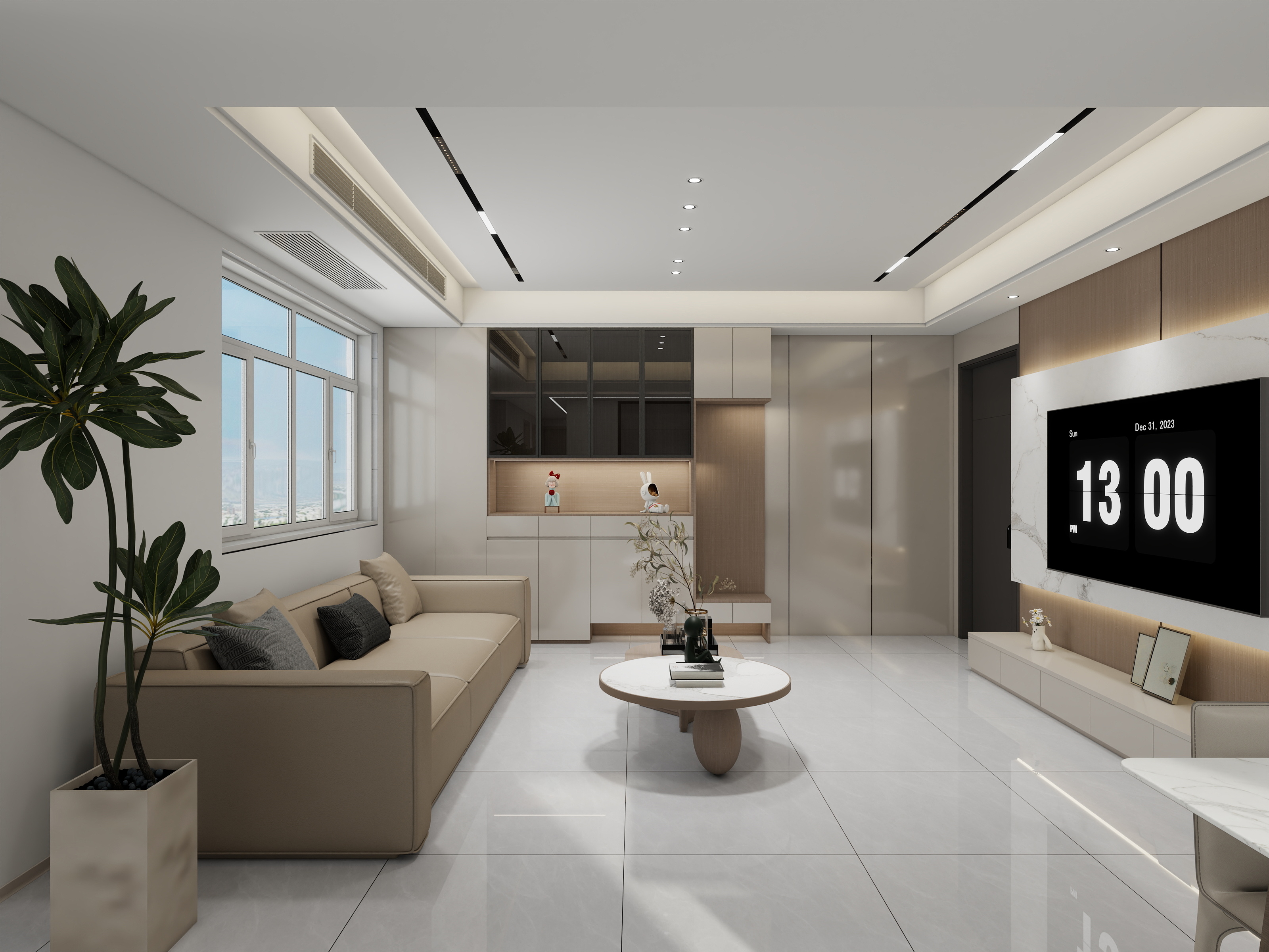 室内设计师周歌-汇景苑三室装修效果图