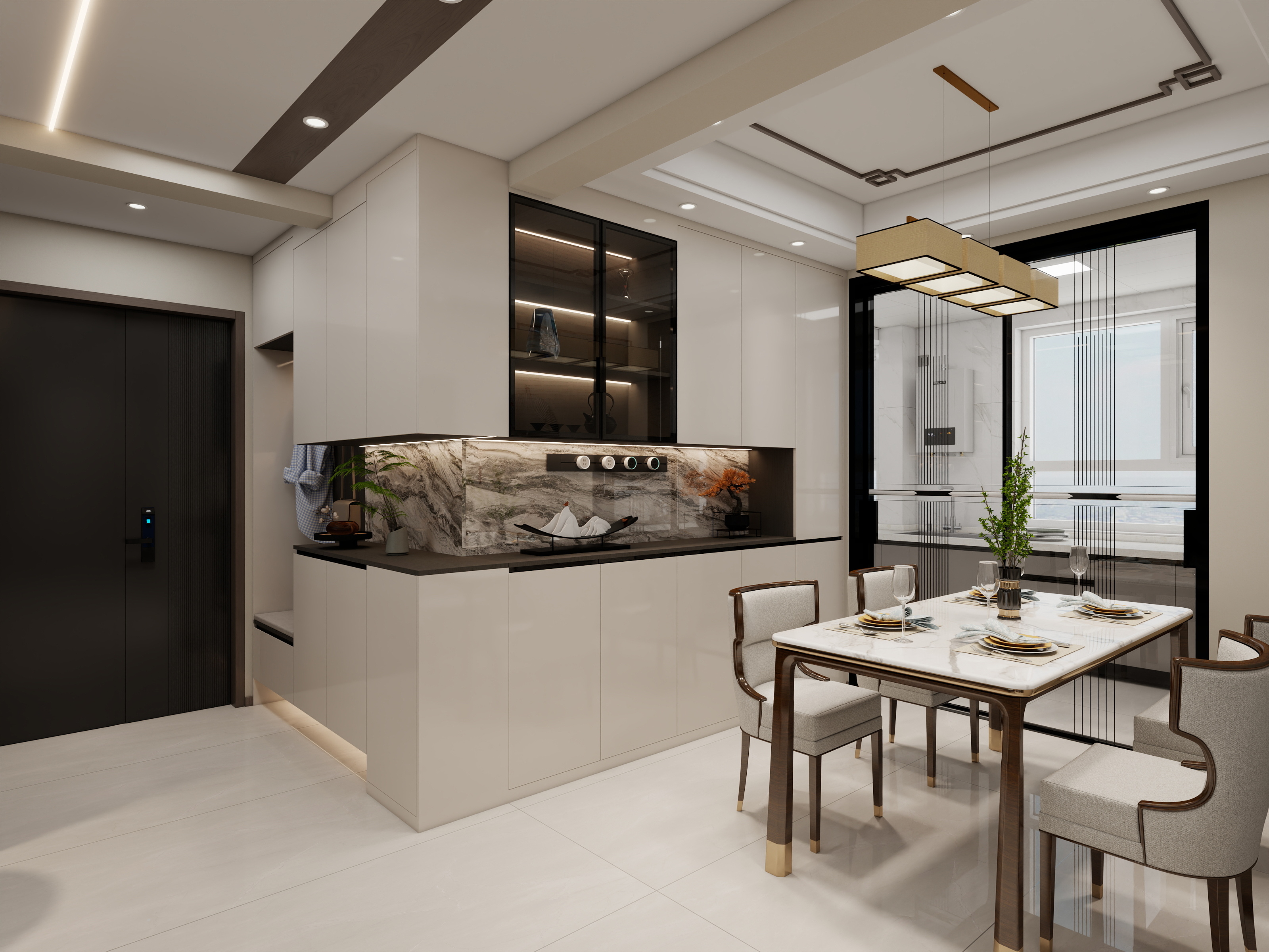 彼岸19993666966-博馨苑1-2-1301--136平方 -最终-背景墙-装修设计方案