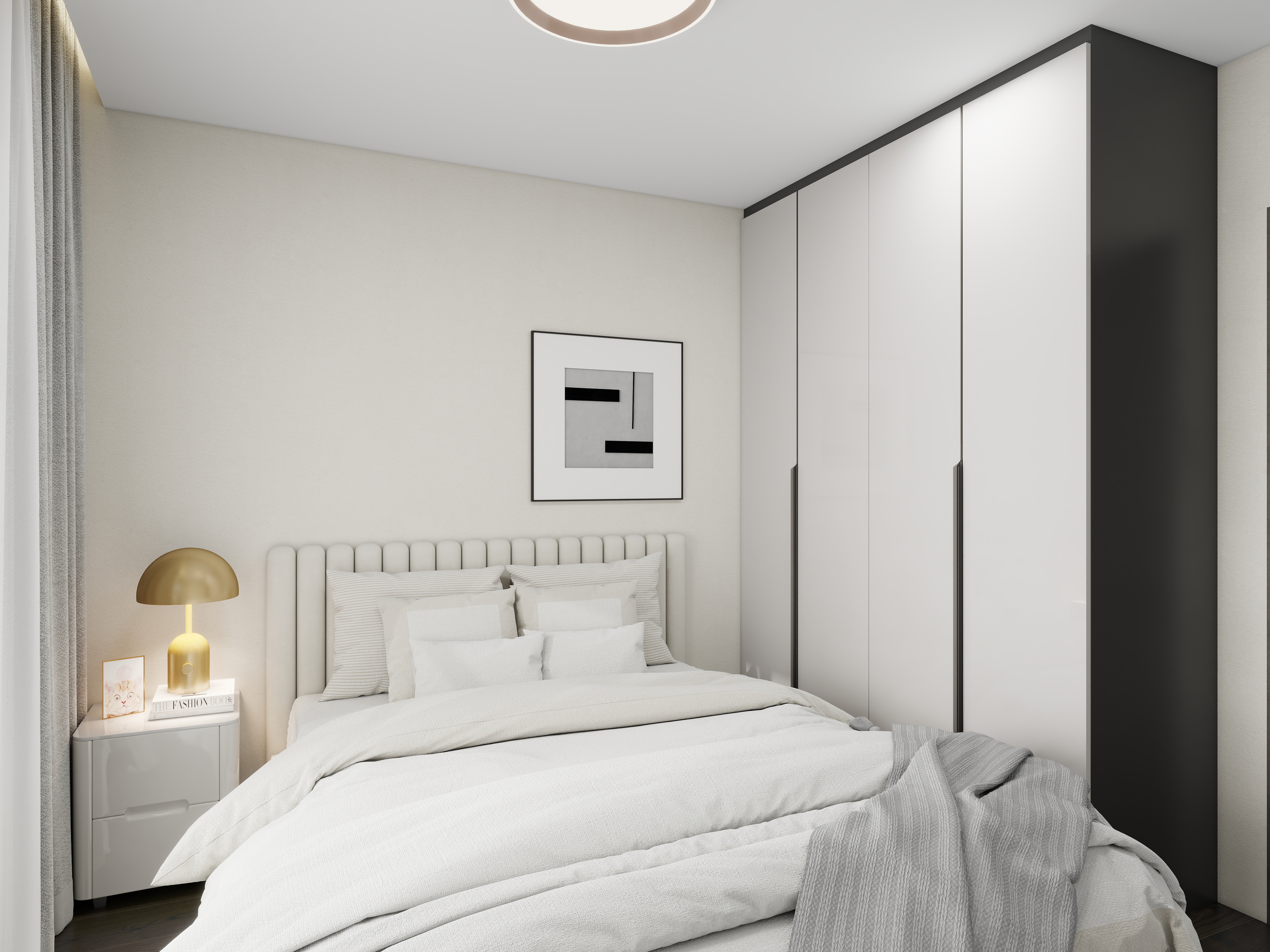 Maomikyx-万科样板间还原（定制柜体设计）-装修设计方案