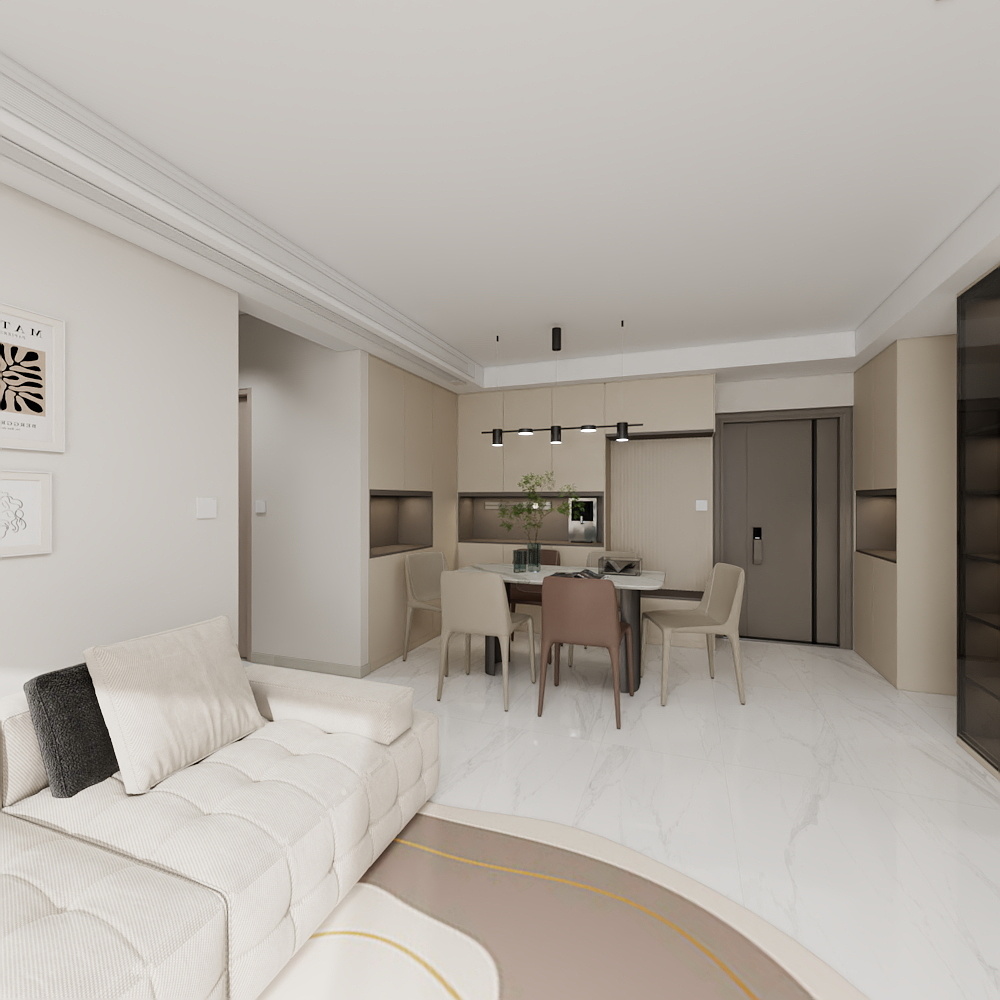 橘橘猫-120平3室2厅装修效果图