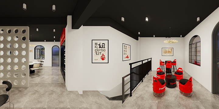 设计师苏浩-长青火锅酒吧-装修设计方案