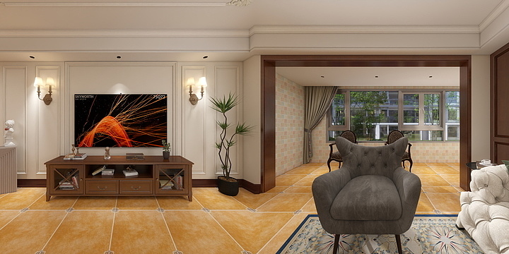 车春鹏-吱音设计工作室-美式-装修设计方案