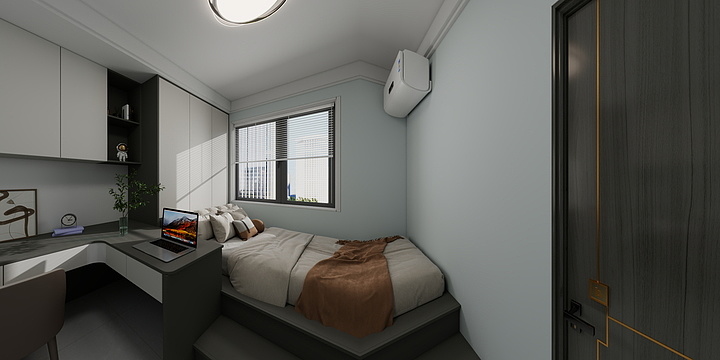 旭美家装饰-保利朗阅82平米-副本-装修设计方案