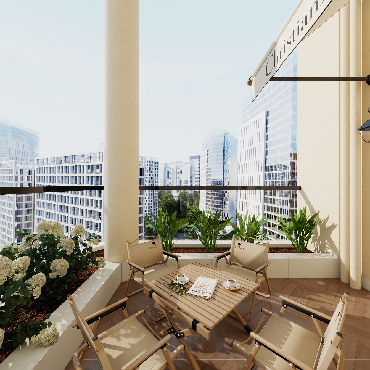 BKB-东方时代印125 露台装修效果图