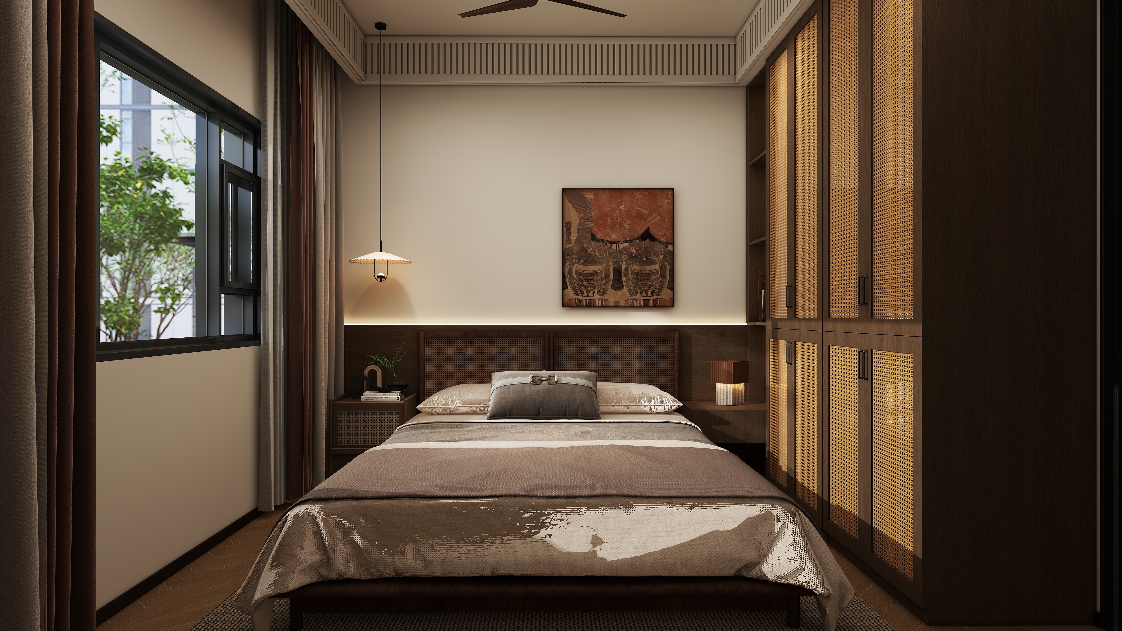 الخلاص-137㎡3室装修效果图