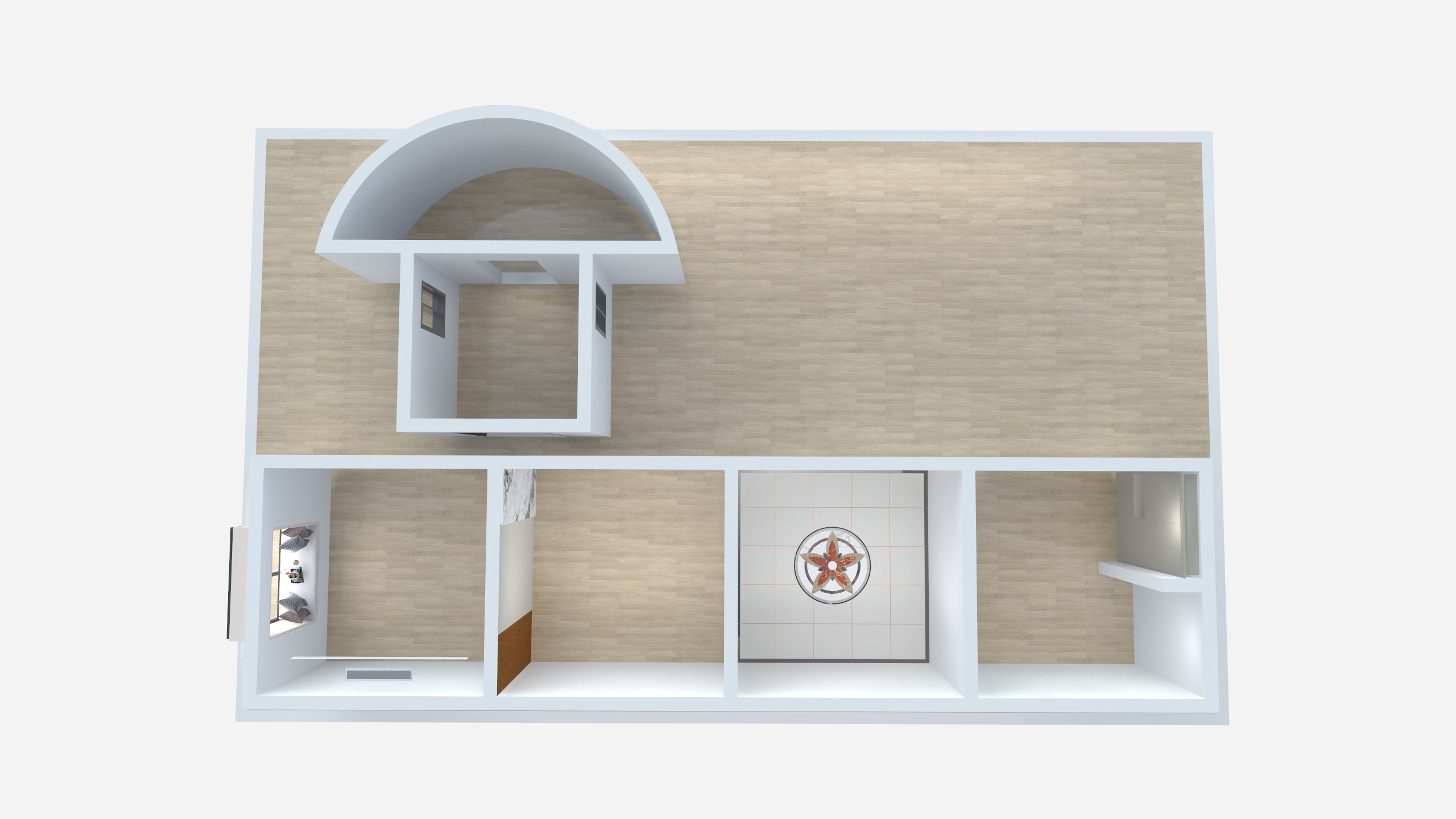 黄素兰XLXD-中级实操考核户型-装修设计方案