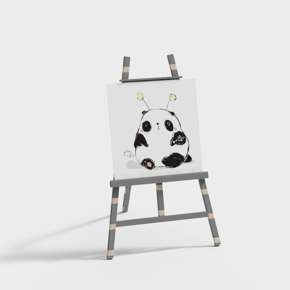 儿童画架3D模型