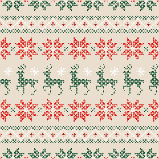 1000x1000 Christmas Fair Isle Wallpaper