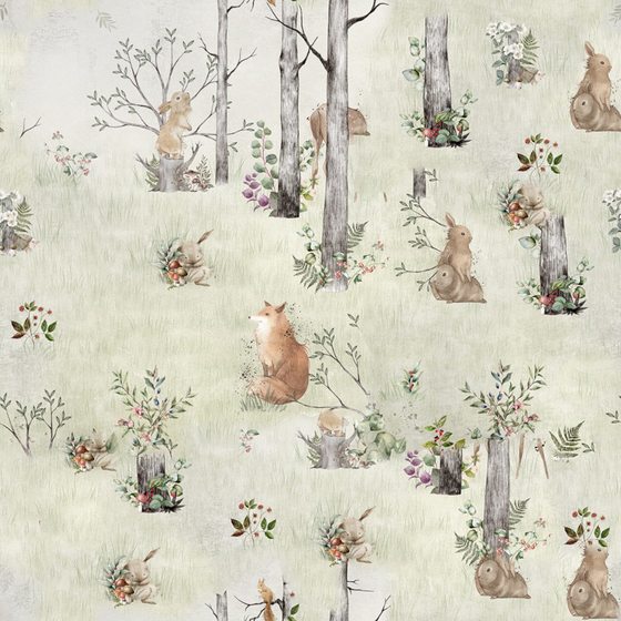 Modern Children's Wallpaper 3D Model in Black