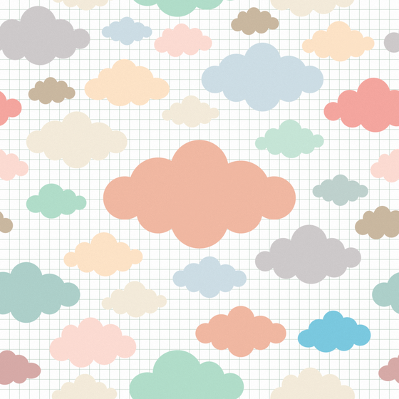 Modern Children's Wallpaper 1000*1000 in Gray