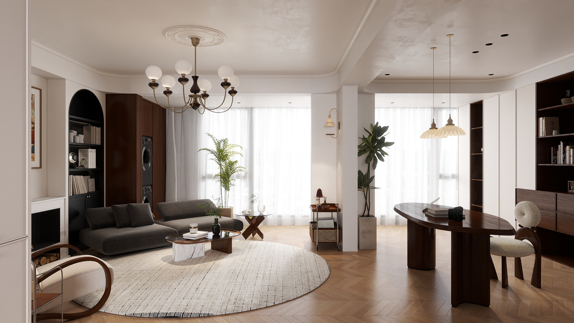 效果圖作品-山水文园17-01-装修设计方案