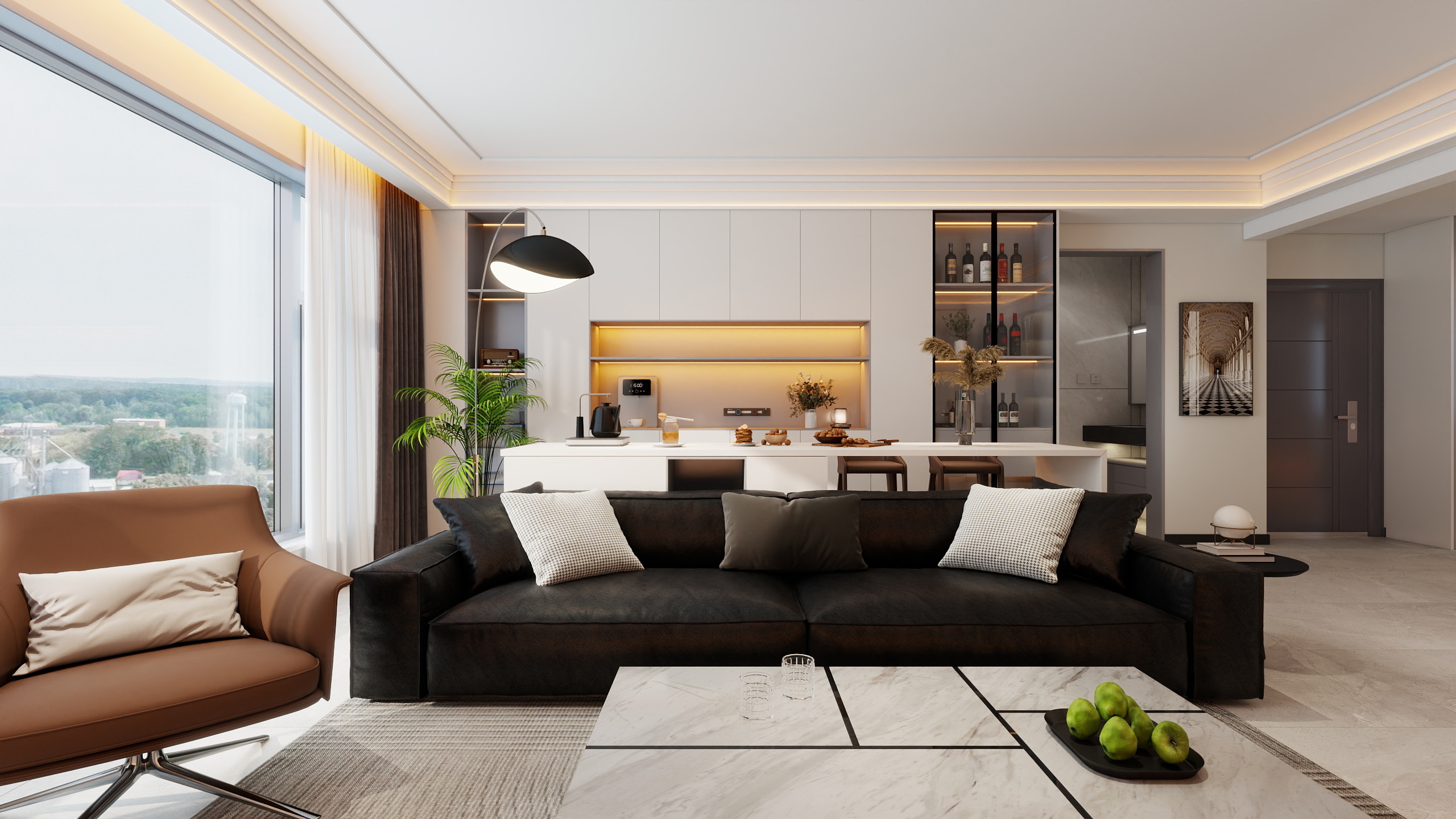 Simple张-公园悦城132㎡2室-装修设计方案