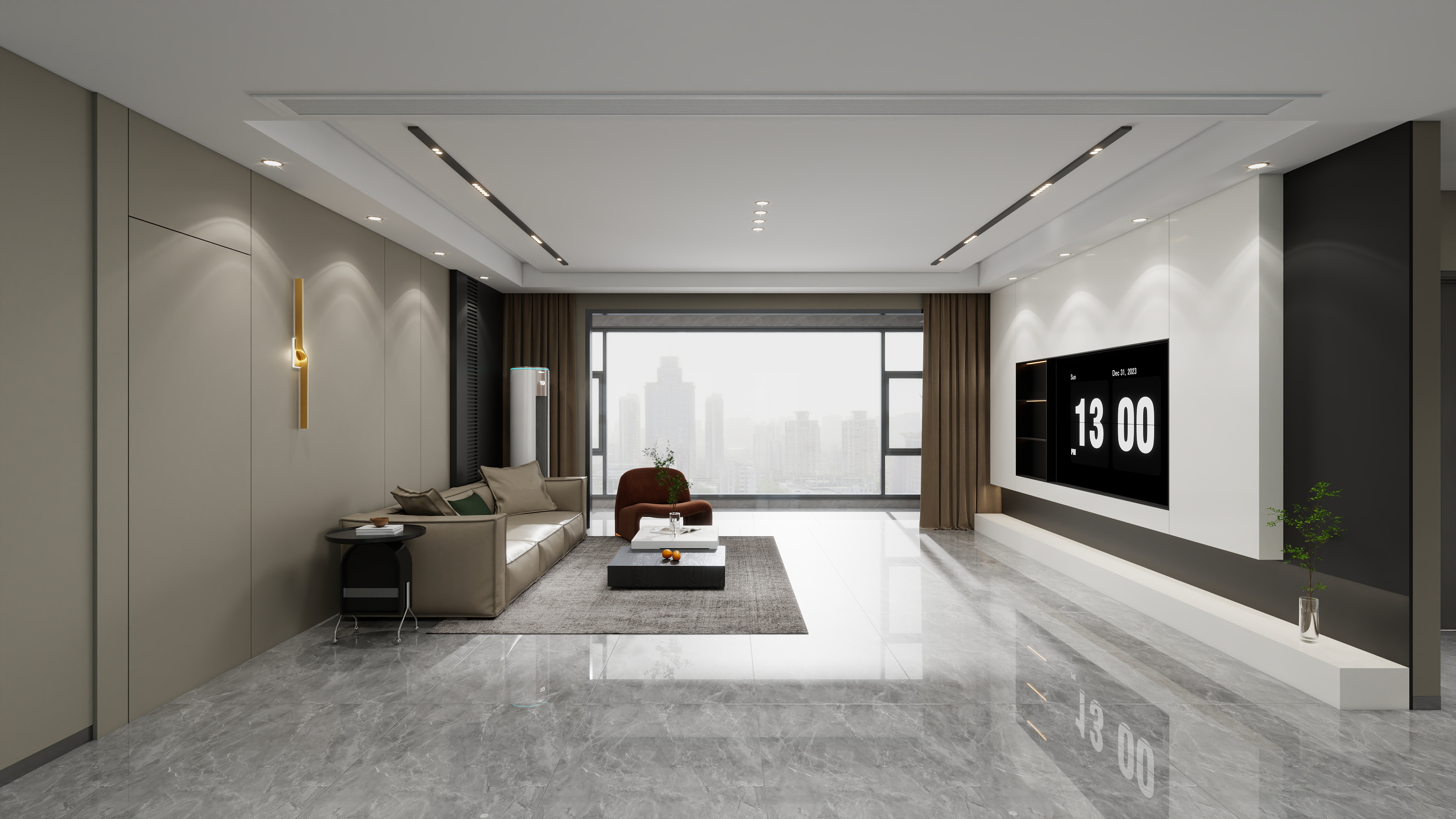 艺雅丽-160平后现代 一层客餐厅装修效果图第3张