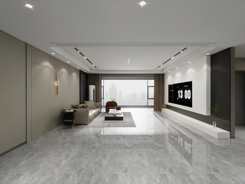 艺雅丽-160平后现代 一层客餐厅装修效果图第1张