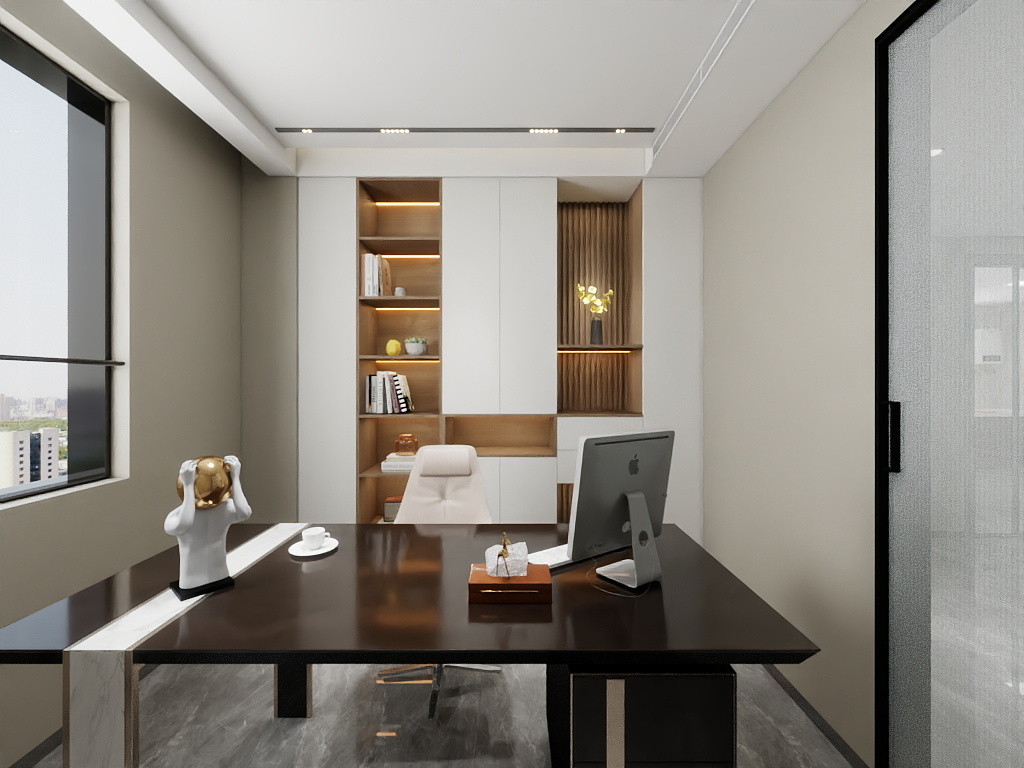 艺雅丽-160平后现代 一层书房装修效果图第1张