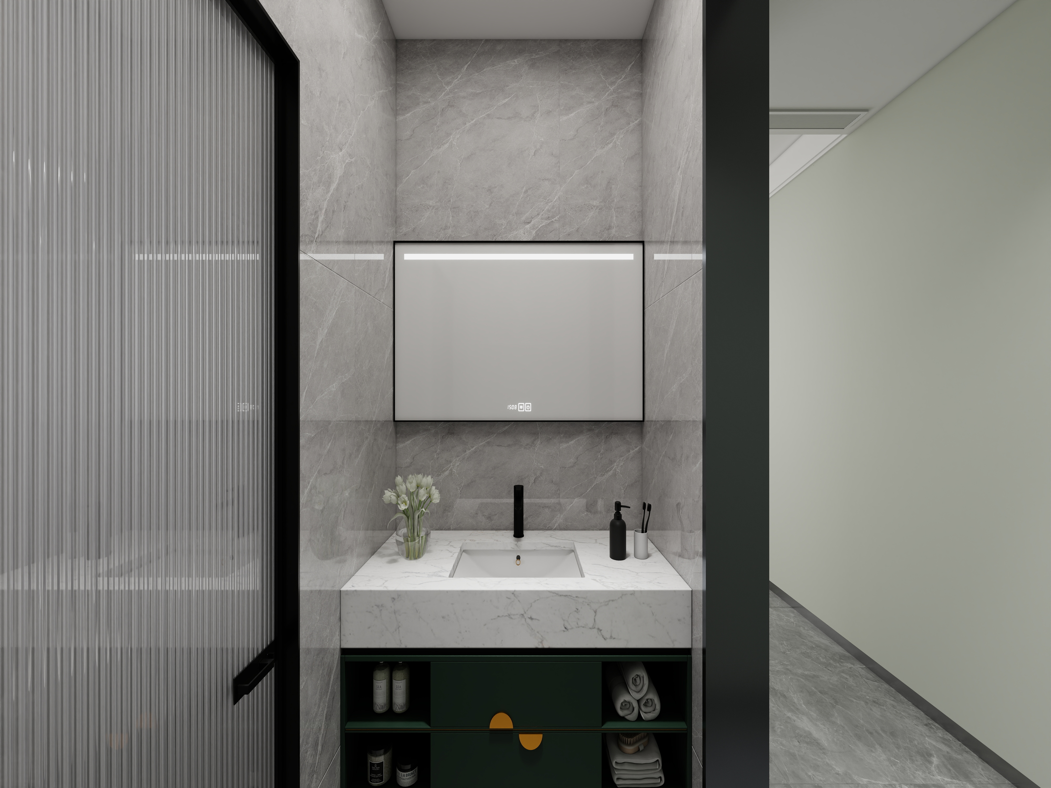 艺雅丽-160平后现代 一层卫生间装修效果图第2张