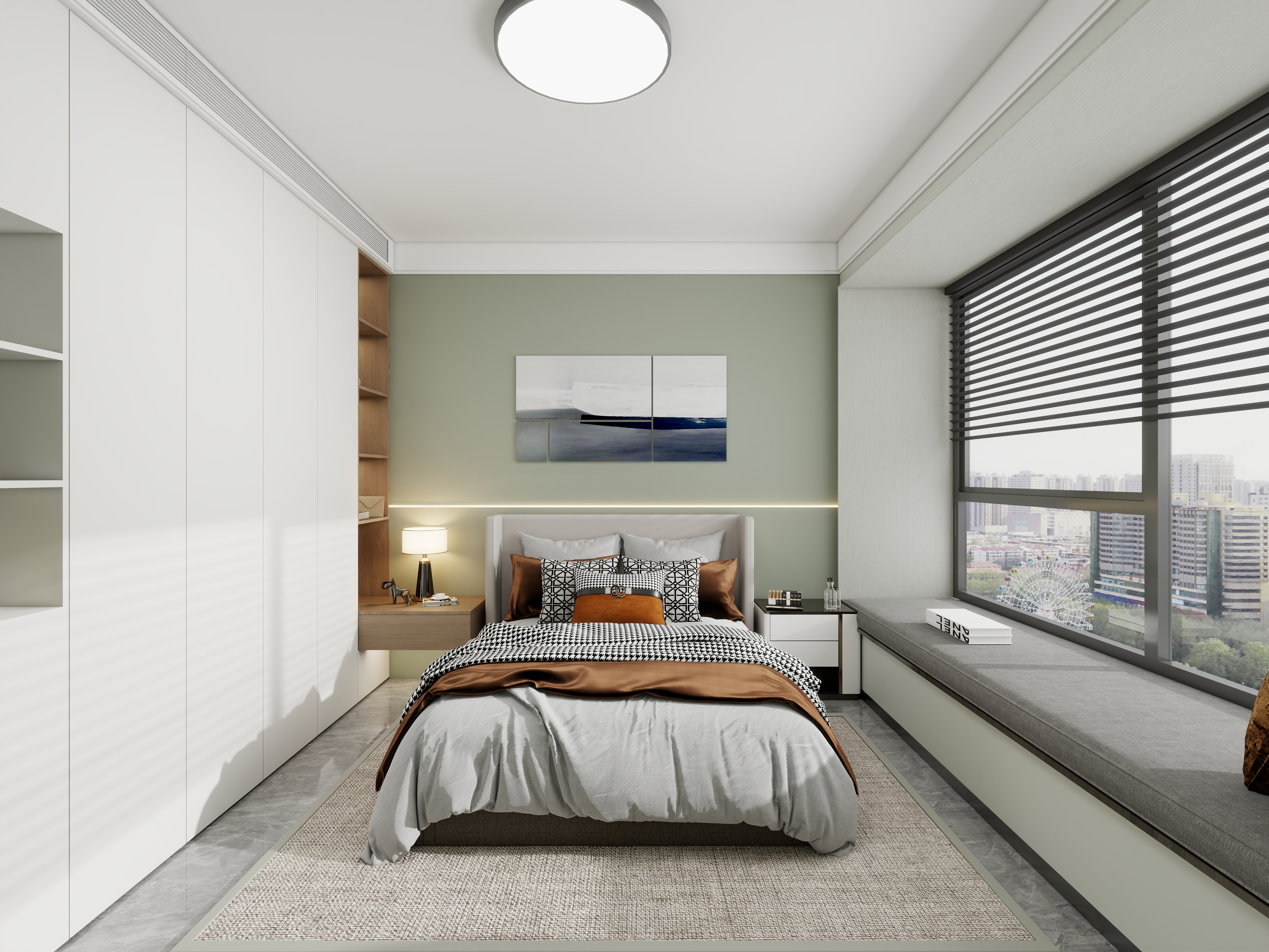 艺雅丽-160平后现代 一层卧室2装修效果图第1张