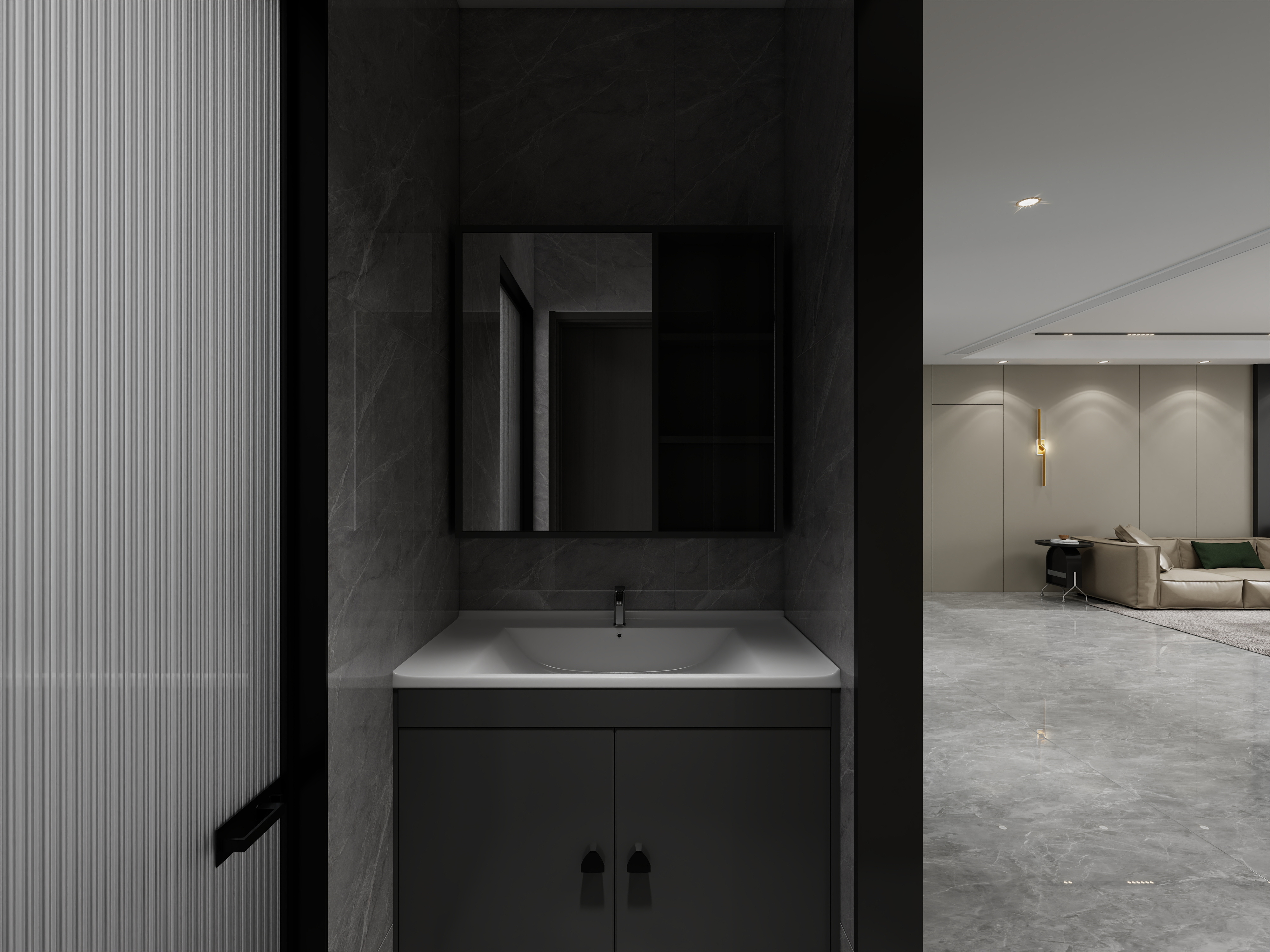 艺雅丽-160平后现代 一层卫生间装修效果图第2张