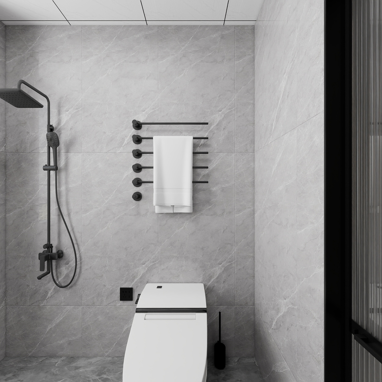 艺雅丽-160平后现代 一层卫生间装修效果图第3张