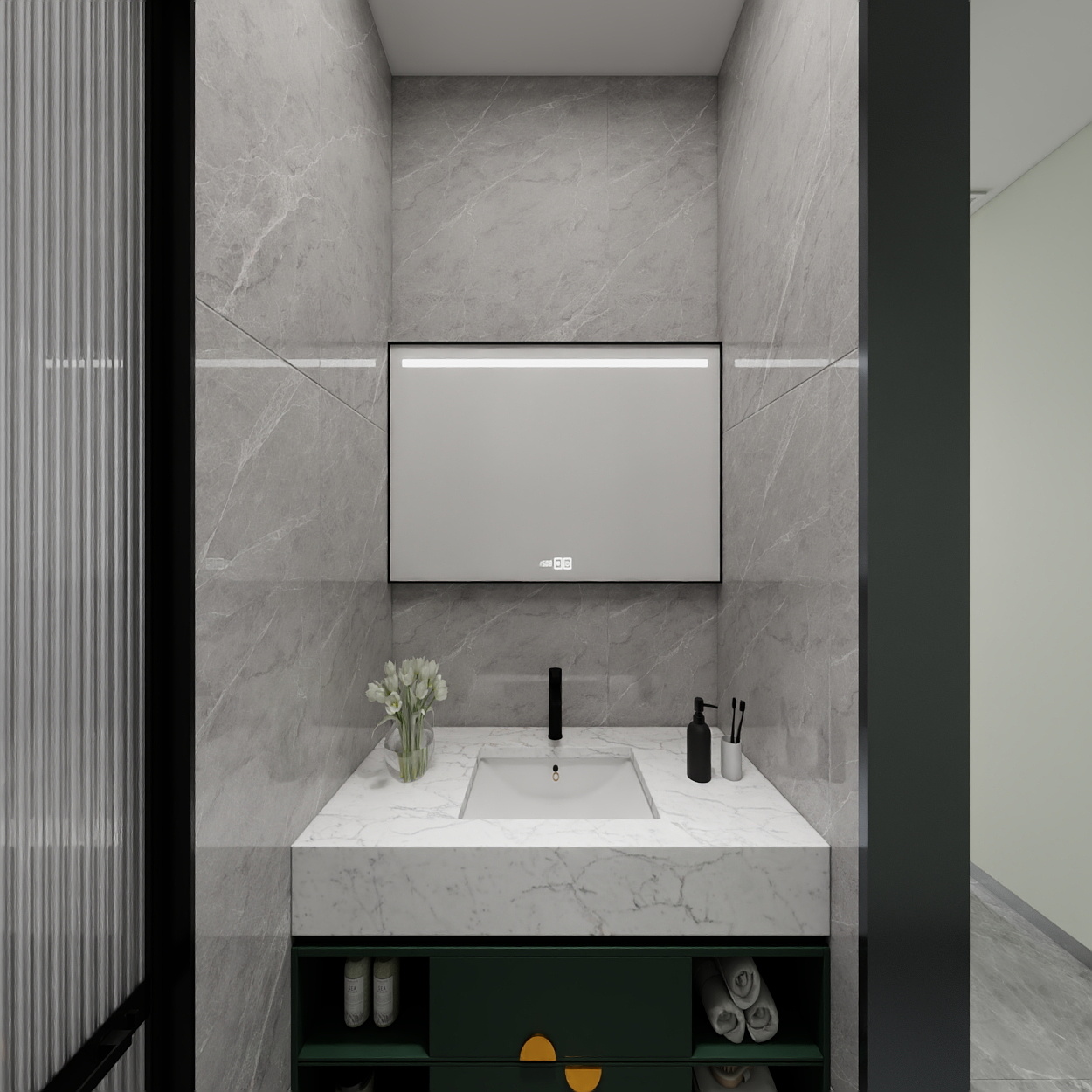 艺雅丽-160平后现代 一层卫生间装修效果图第4张