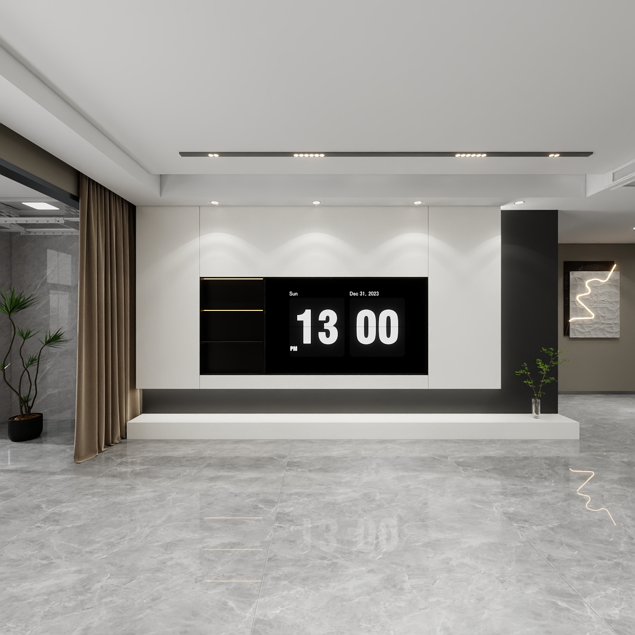 艺雅丽-160平后现代 一层客餐厅装修效果图第4张