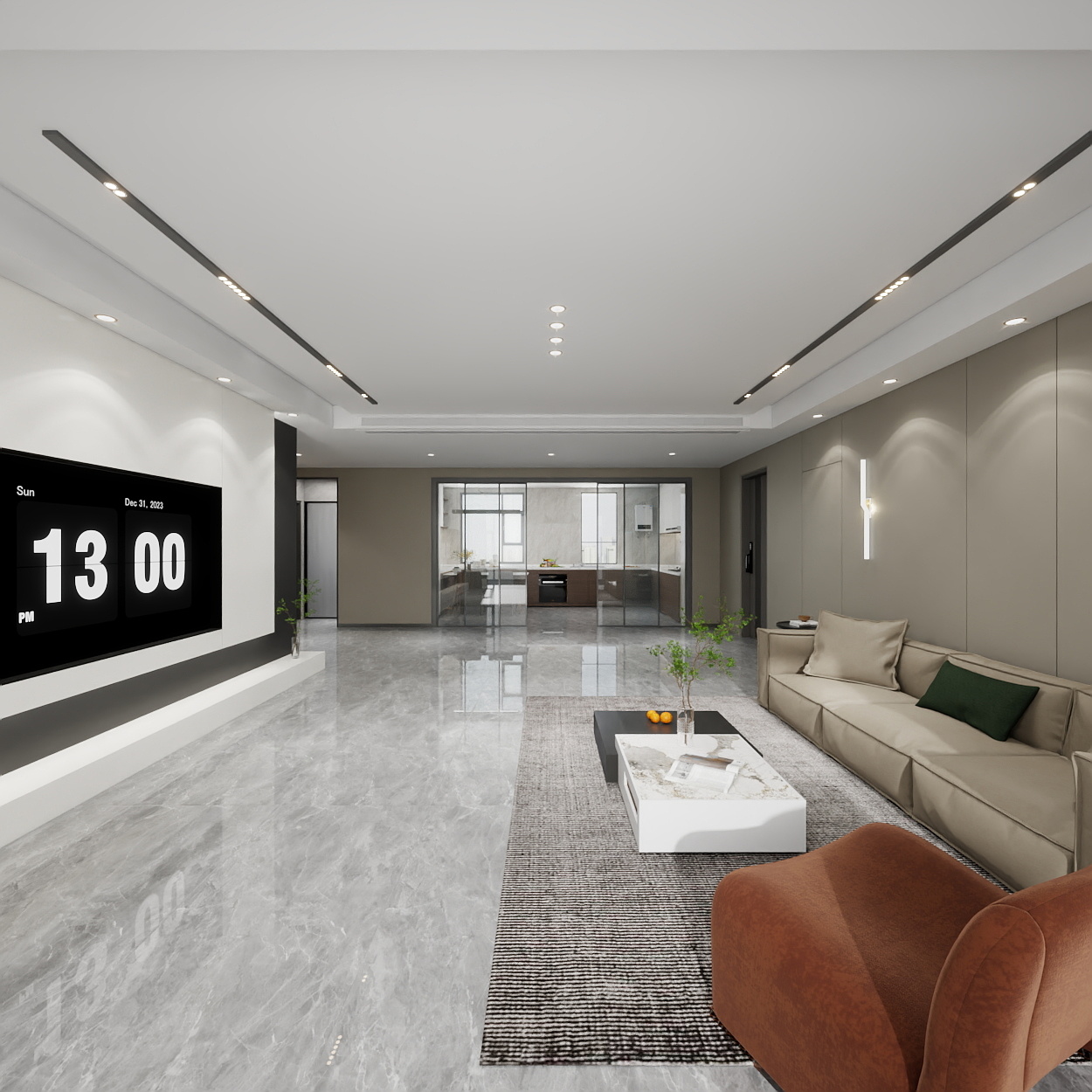 艺雅丽-160平后现代 一层阳台装修效果图第3张