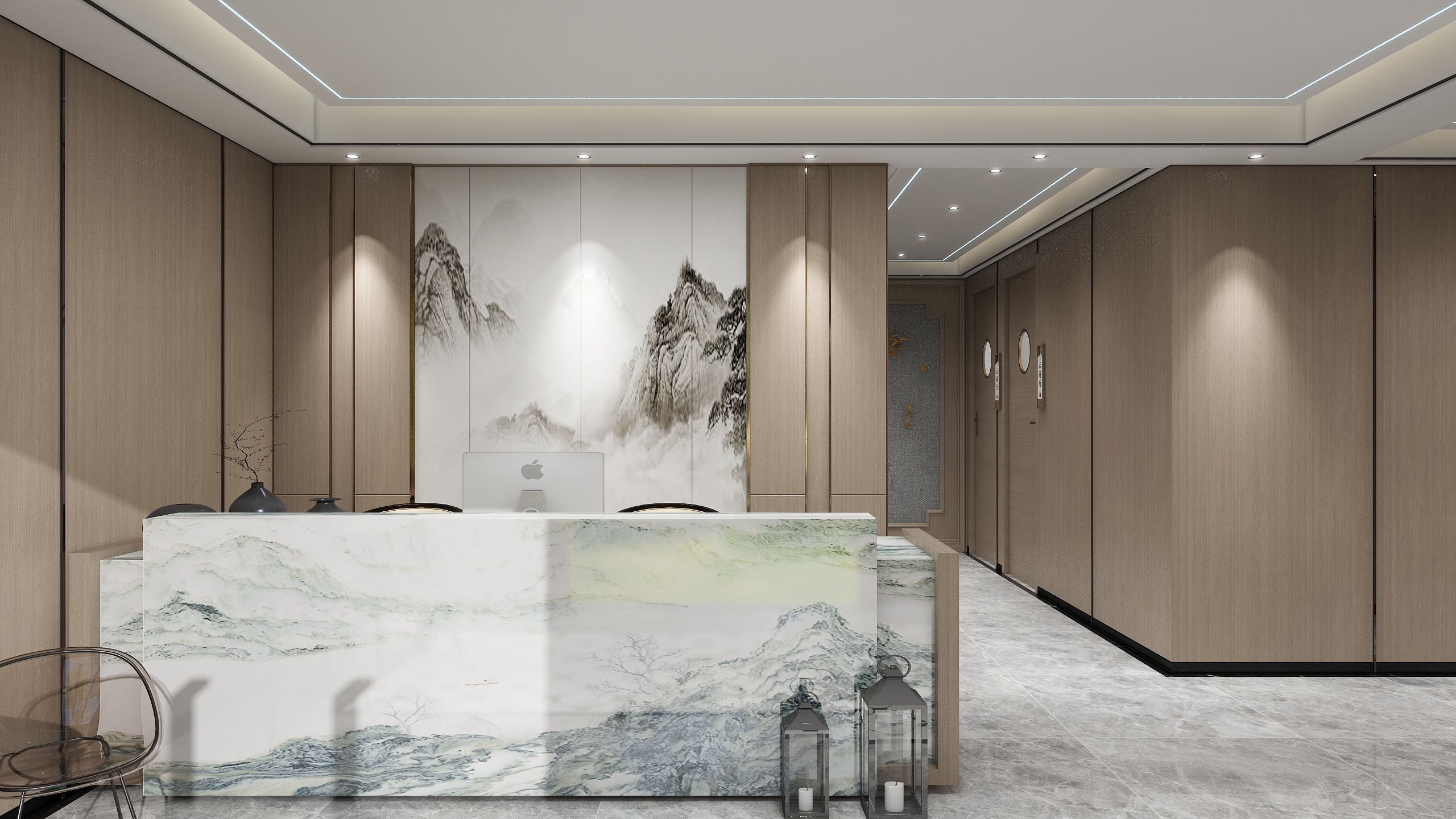 设计师玉京子-美容院装修效果图