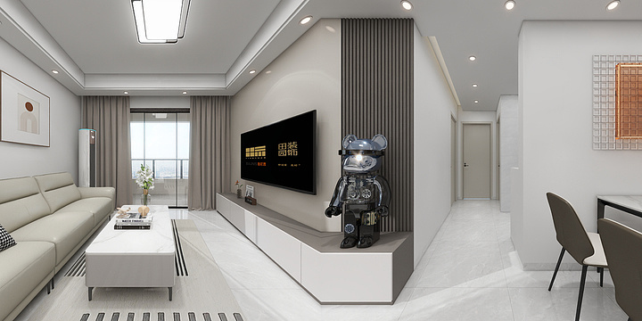 小胡子设计师-华创金麟府4-1-3102现代风格-装修设计方案