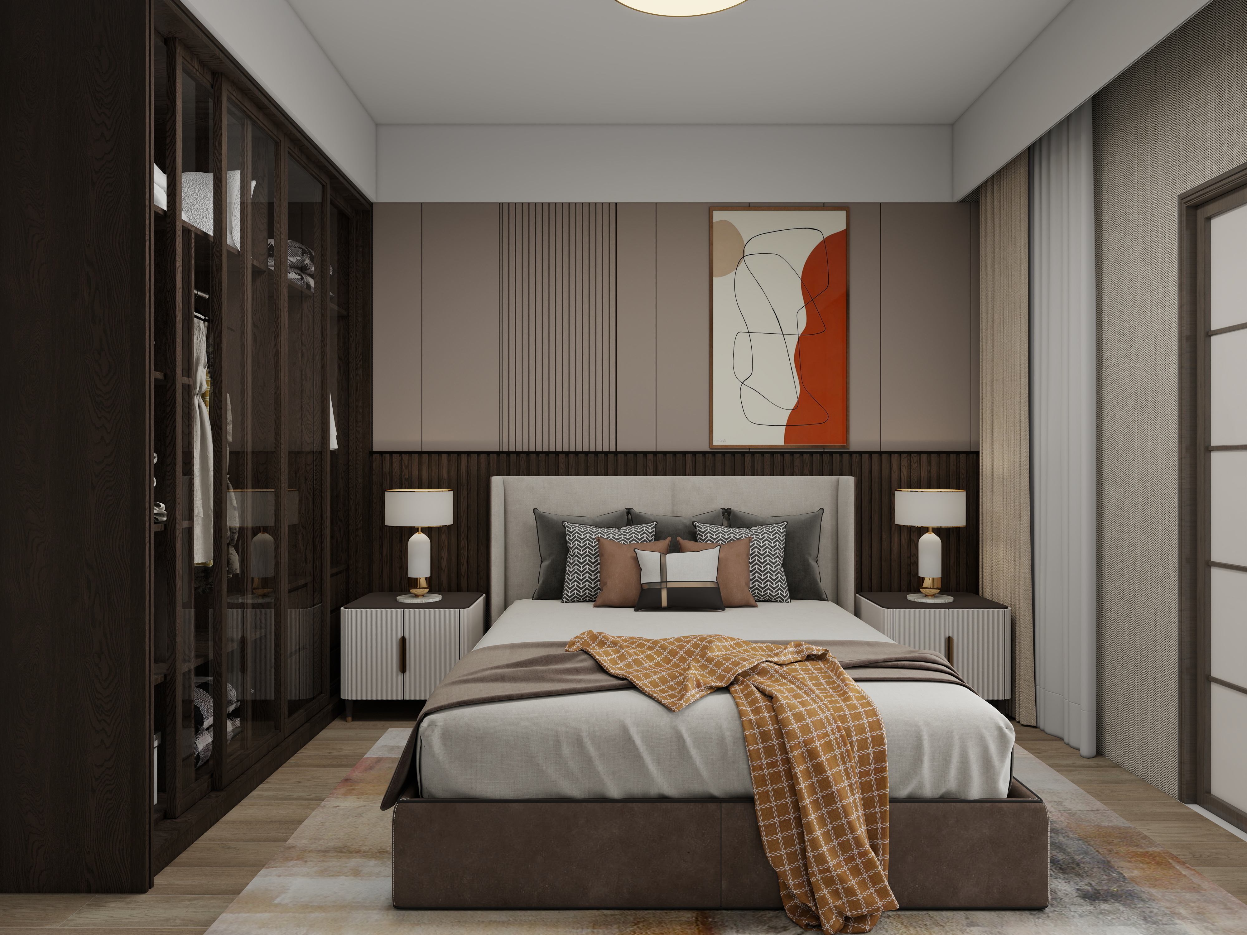 三沐乙-中德英伦联邦86㎡2室-装修设计方案